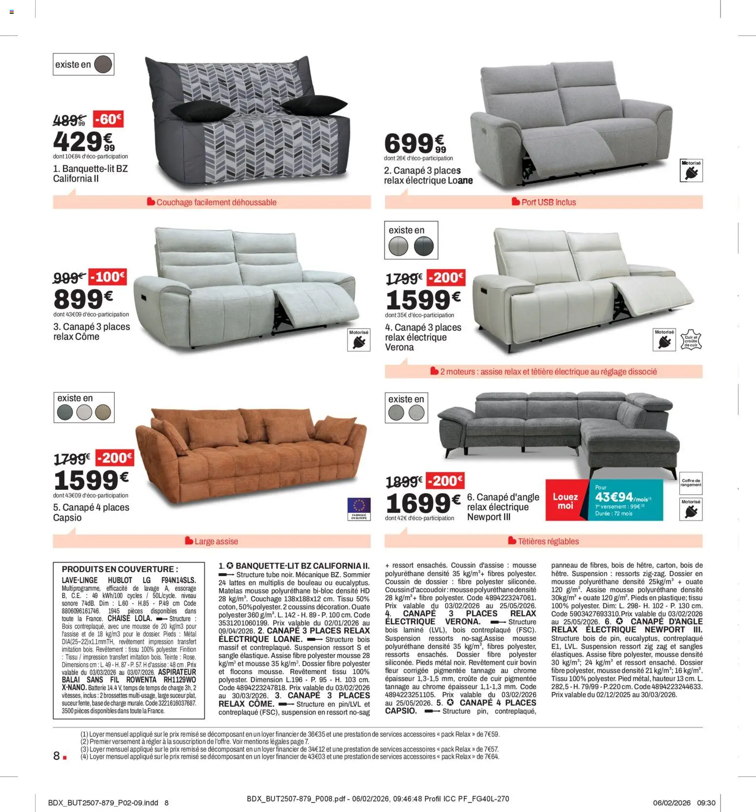 {H1} | Page: 8 | Produits: Mousse, Couverture, Canapé, Balai