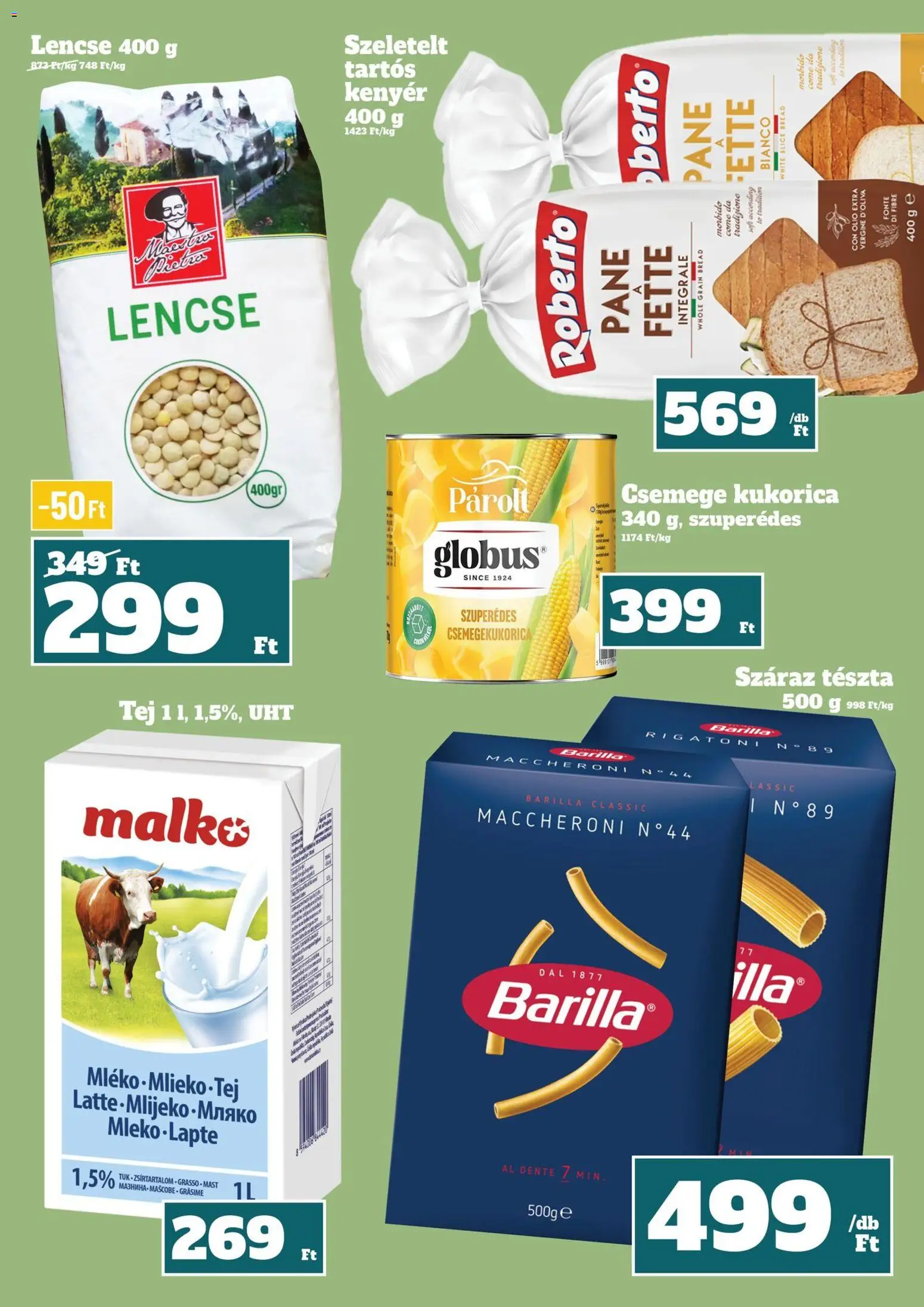 Family Diszkont akciós ujság - amely érvényes a következő dátumtól: 11.12.2025 | Oldal: 24 | Termékek: Tej, Kenyér, Lencse, Tészta