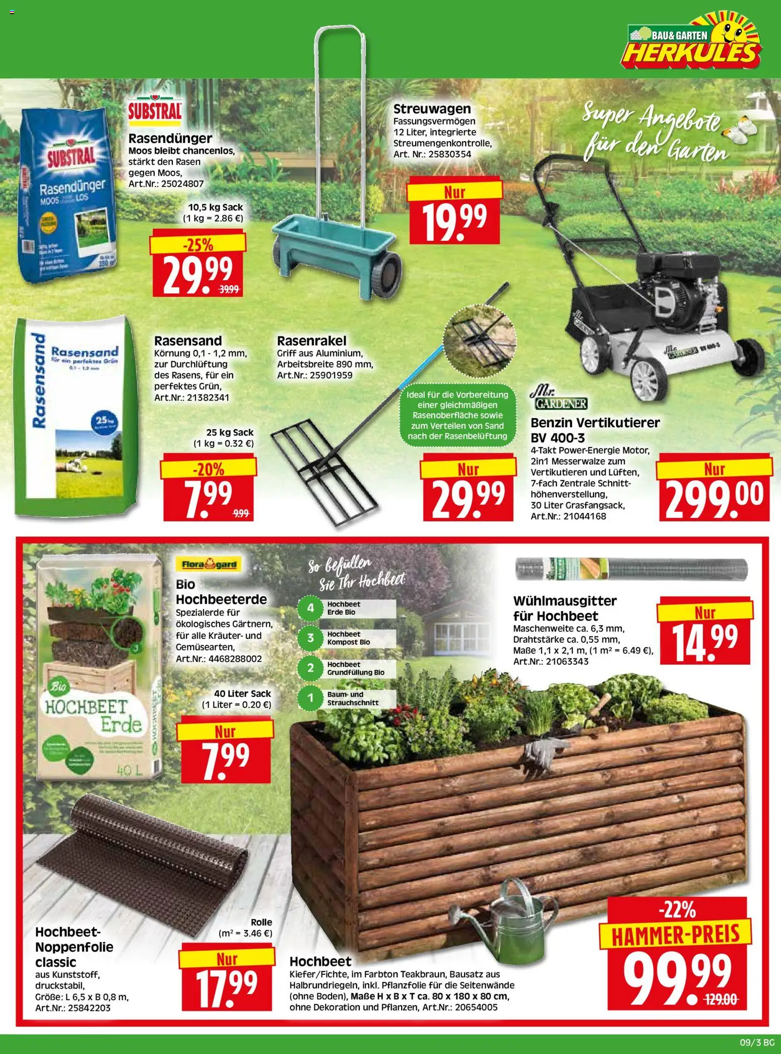 HERKULES Bau & Garten – gültig ab 23.02.2026 | Seite: 3 | Produkte: Hochbeet
