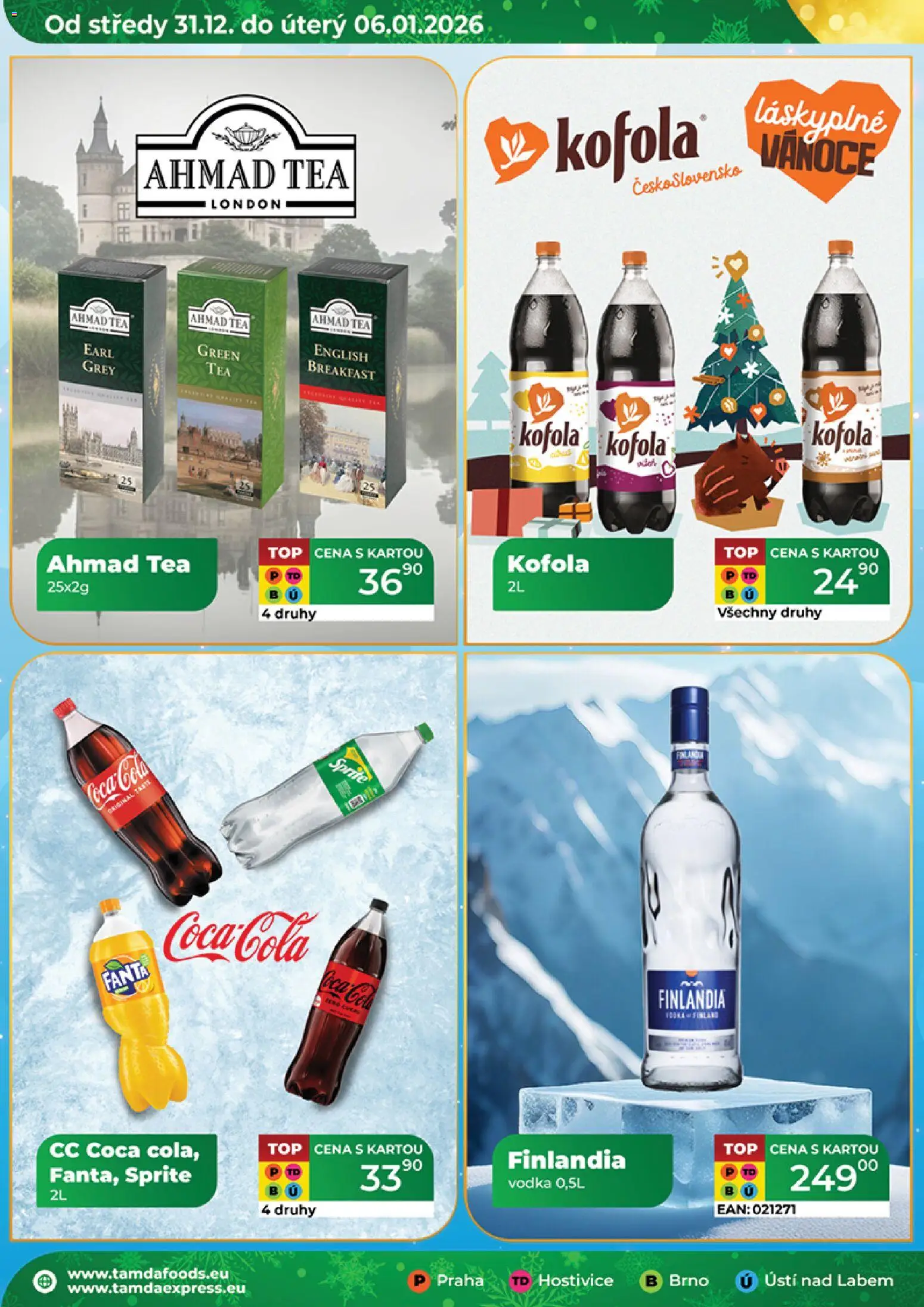 Tamda Foods leták od 31.12.2025 | Strana: 16 | Produkty: Fanta, Coca cola, Kofola, Cola