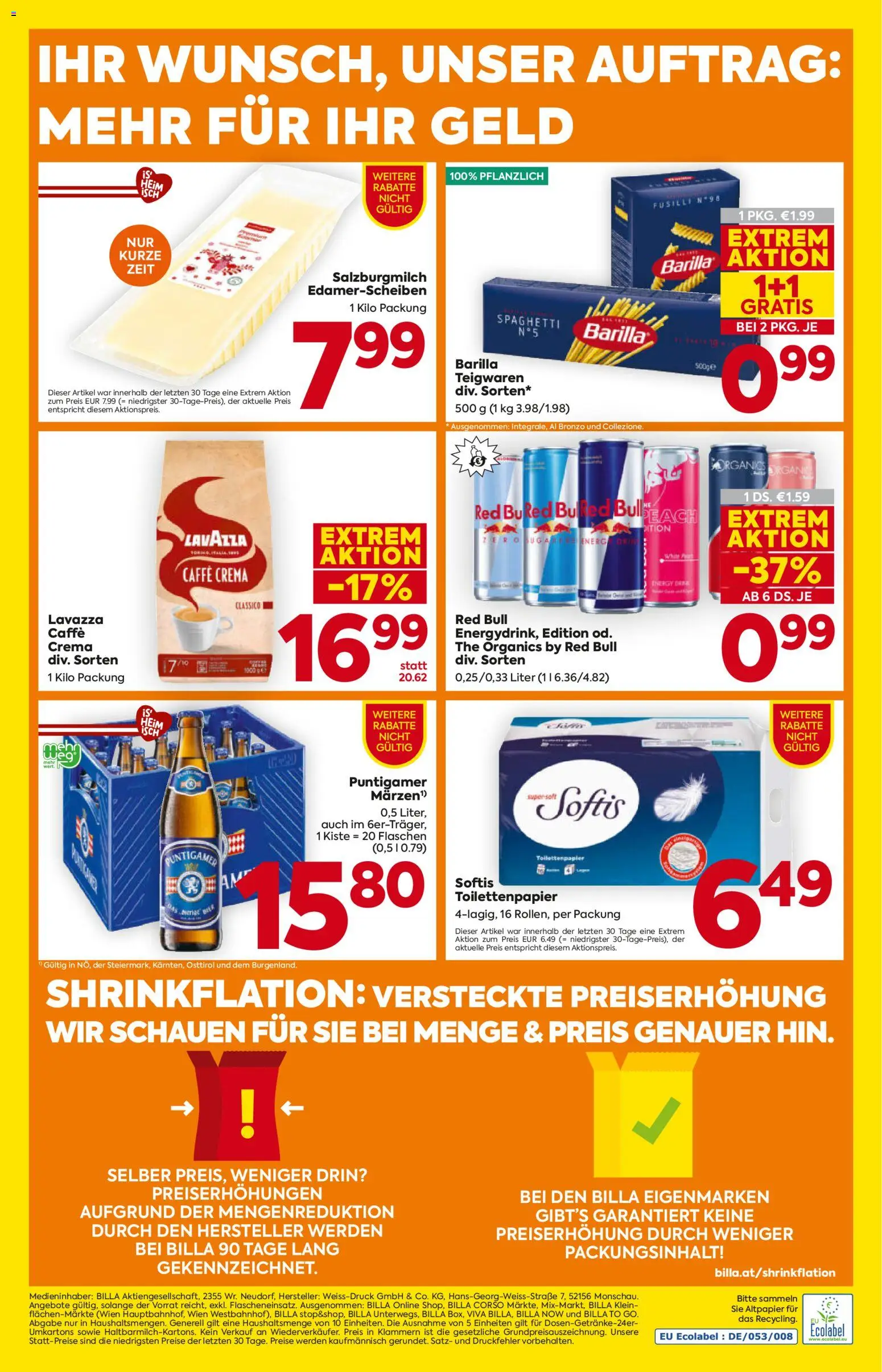 Billa Flugblatt - Kärnten gültig ab 22.01.2026 | Seite: 20