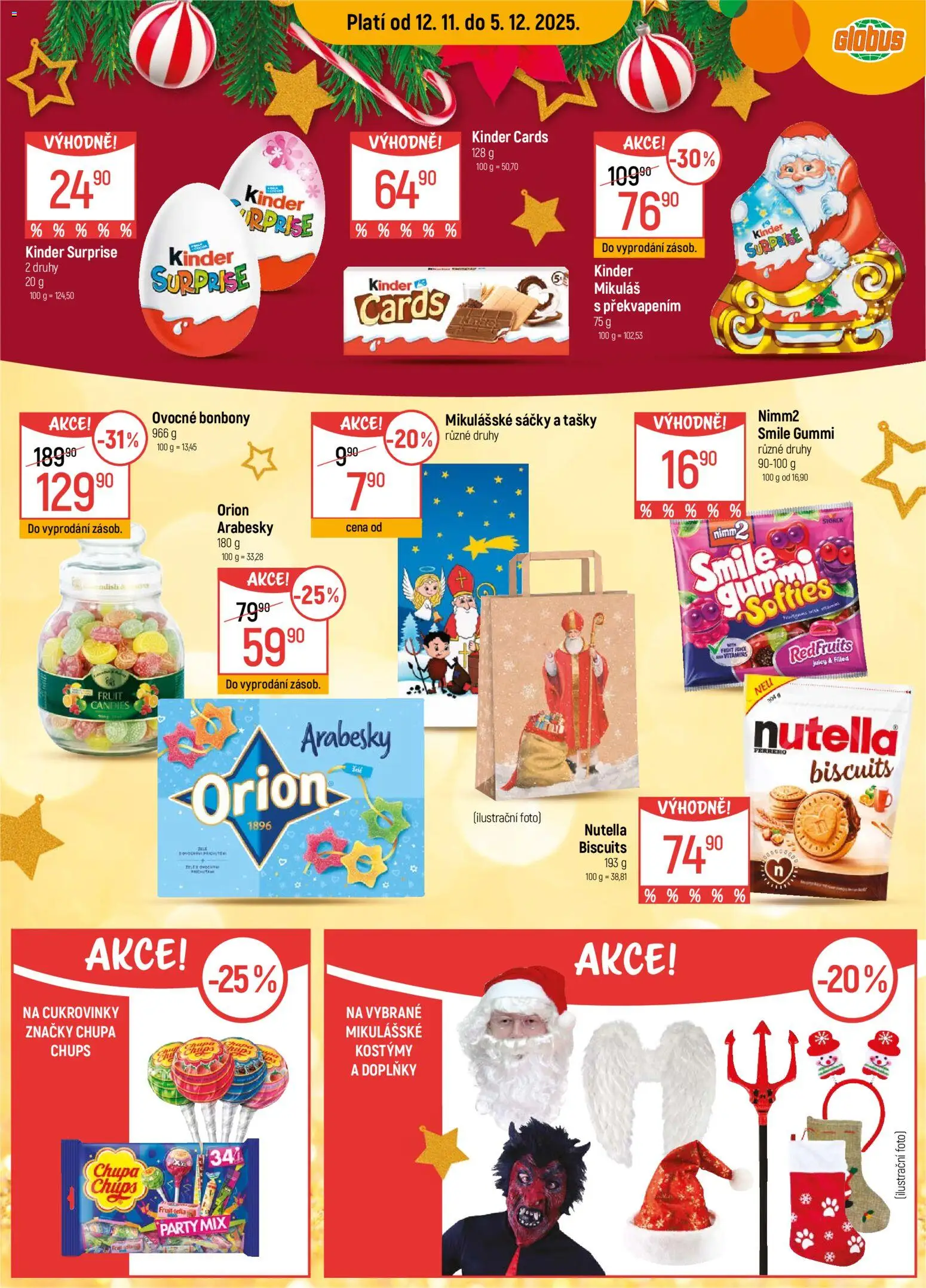 Globus leták - Praha Černý Most od 12.11.2025 | Strana: 2 | Produkty: Globus, Bonbóny, Party mix, Nutella