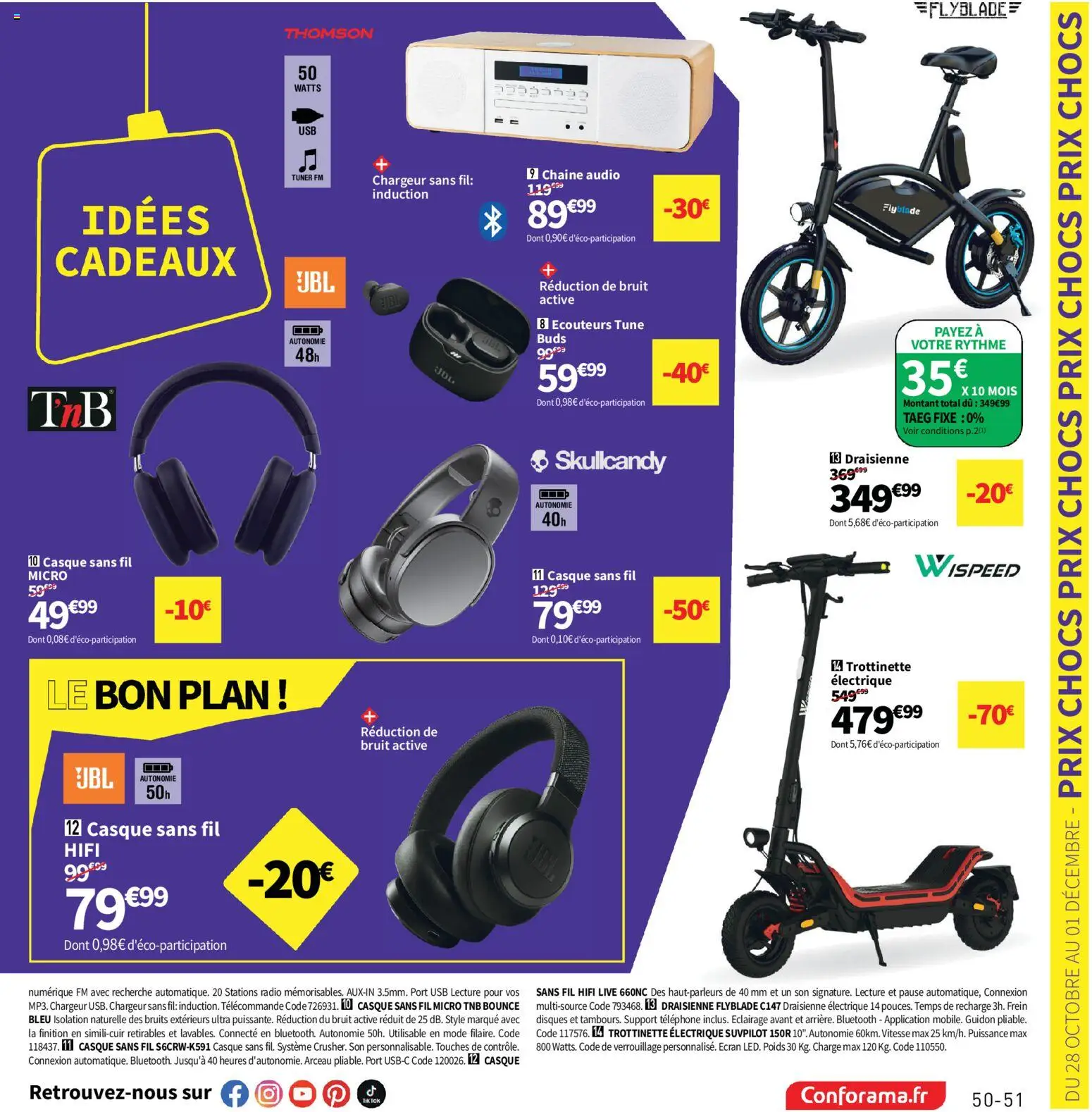 {H1} | Page: 51 | Produits: Téléphone, Poids, Trottinette électrique, Casque