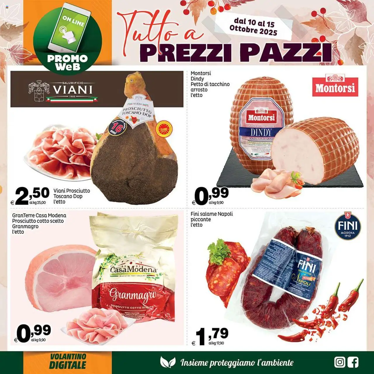 Volantino Elite Supermercati del 10.10.2025 | Pagina: 6 | Prodotti: Arrosto, Prosciutto Cotto, Salame, Prosciutto