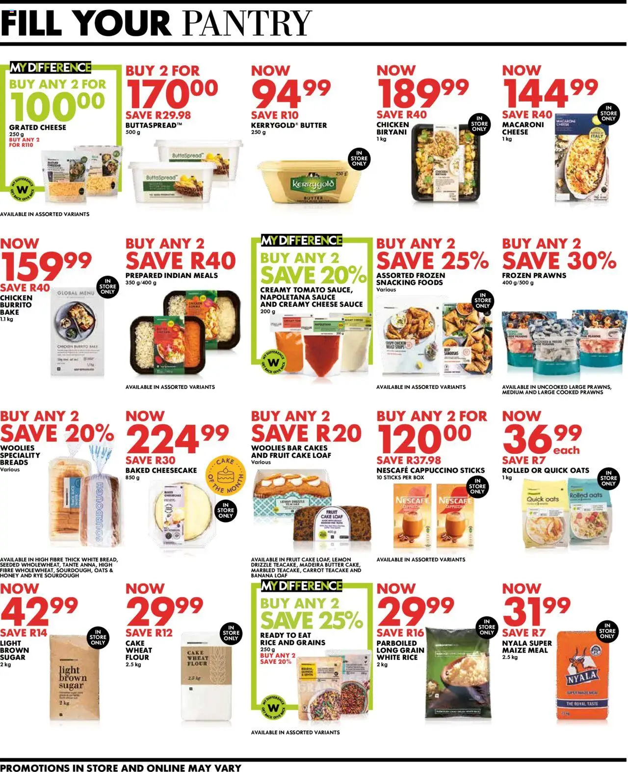 New Woolworths catalogue – valid from 08.09.2025 | Page: 4 | Products: Flour, Maize meal, Chicken, Sugar