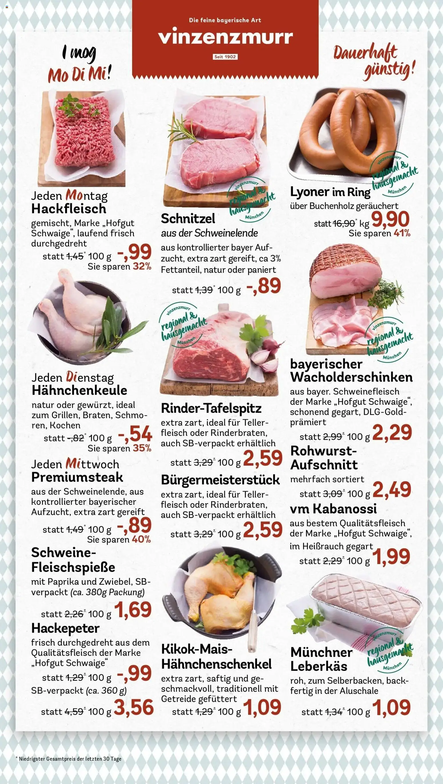 Rewe Prospekt München	 – gültig ab 09.03.2026 | Seite: 8 | Produkte: Hahnchenschenkel, Schweinefleisch, Steak, Hackfleisch