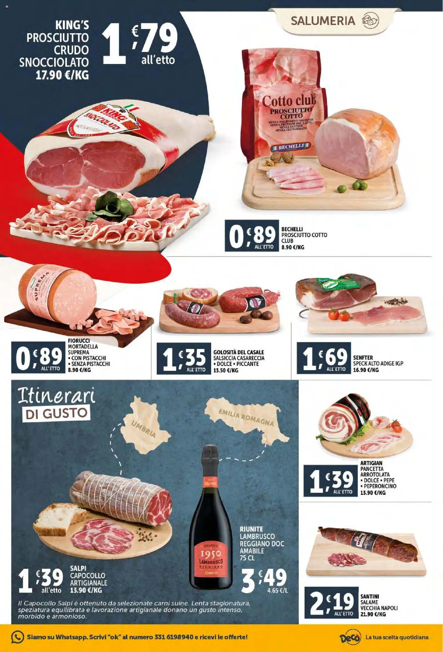 Volantino Decò del 20.01.2026 | Pagina: 3 | Prodotti: Pepe, Salsiccia, Mortadella, Pistacchi