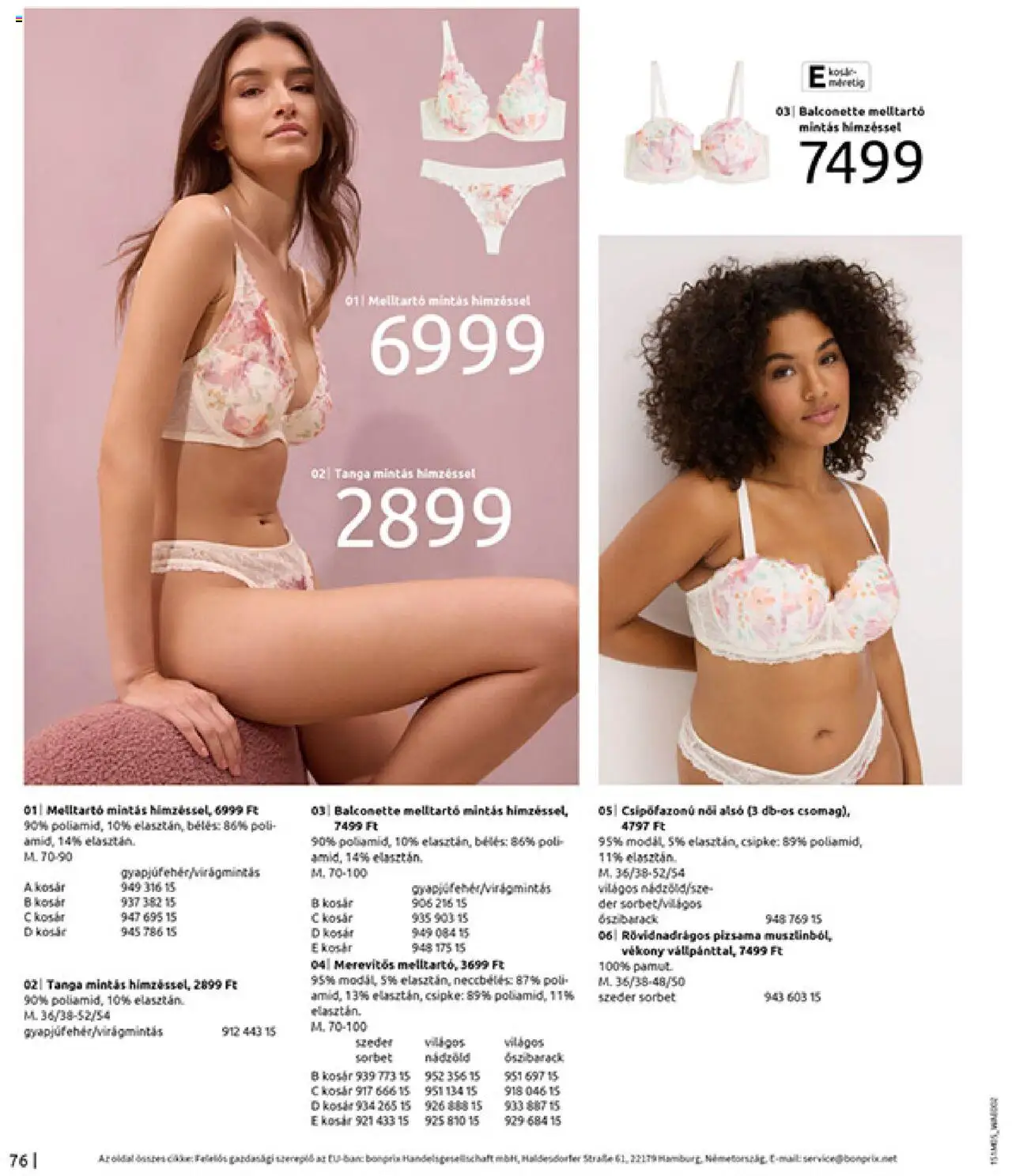 Bonprix akciós ujság - amely érvényes a következő dátumtól: 27.05.2025 | Oldal: 78 | Termékek: Női alsó, Őszibarack, Kosár, Melltartó