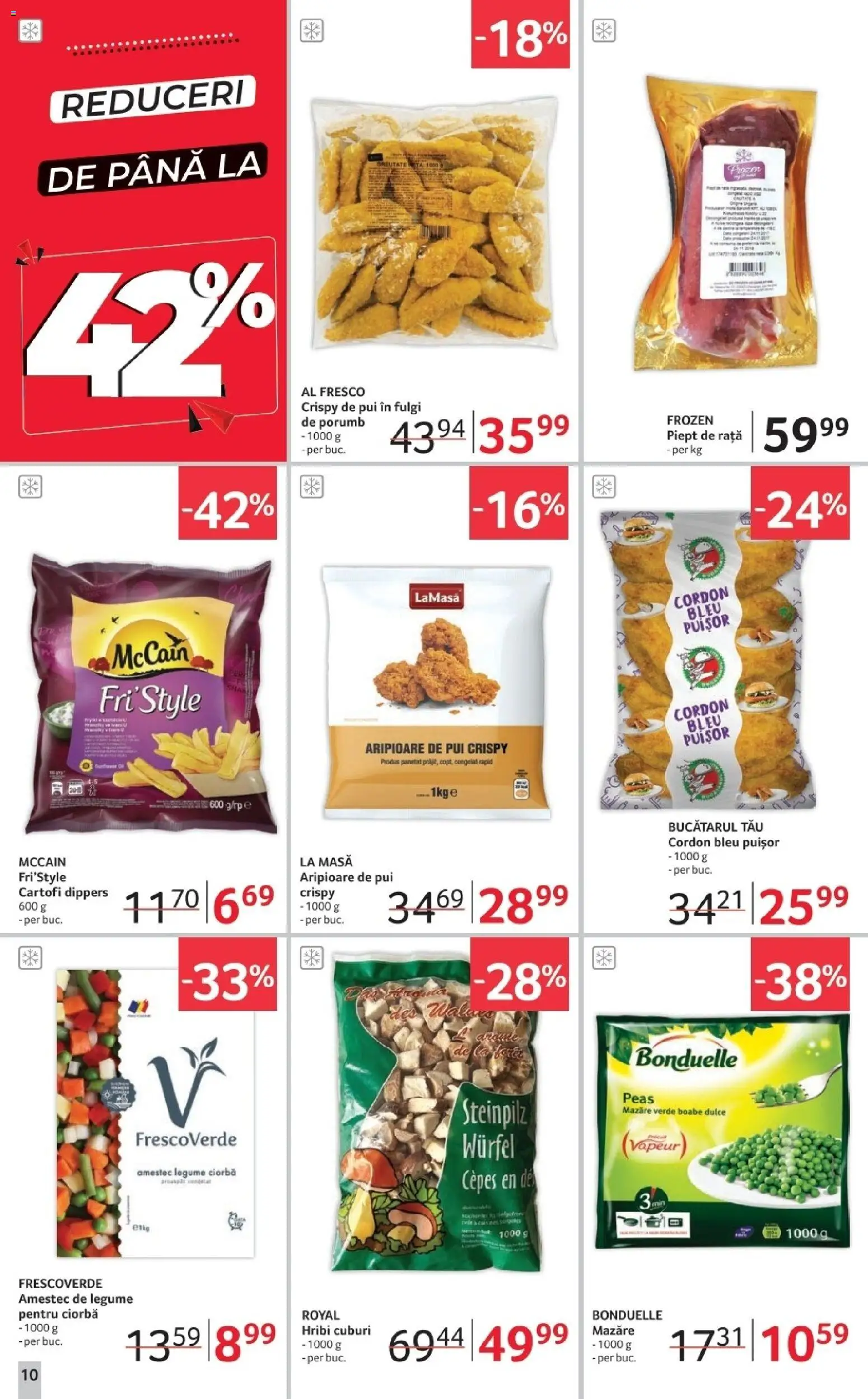 Noul catalog Selgros – valabil de la 14.11.2025 | Pagină: 10 | Produse: Mazăre, Cordon bleu, Fulgi, Legume