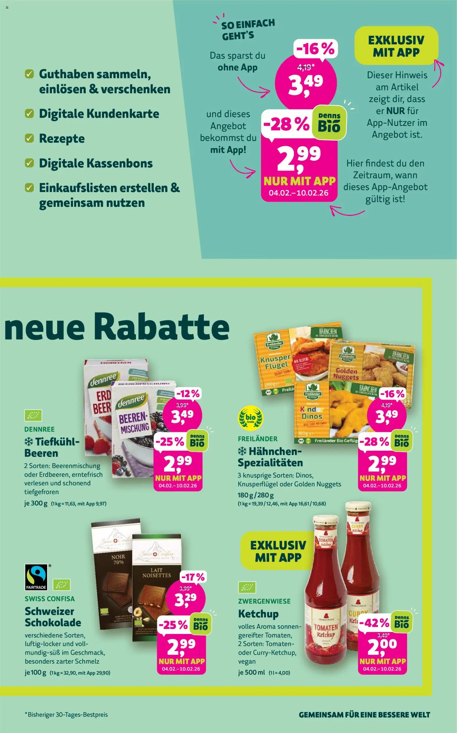 BioMarkt Prospekt – gültig ab 28.01.2026 | Seite: 3 | Produkte: Hahnchen, Tomaten, Erdbeeren, Ketchup