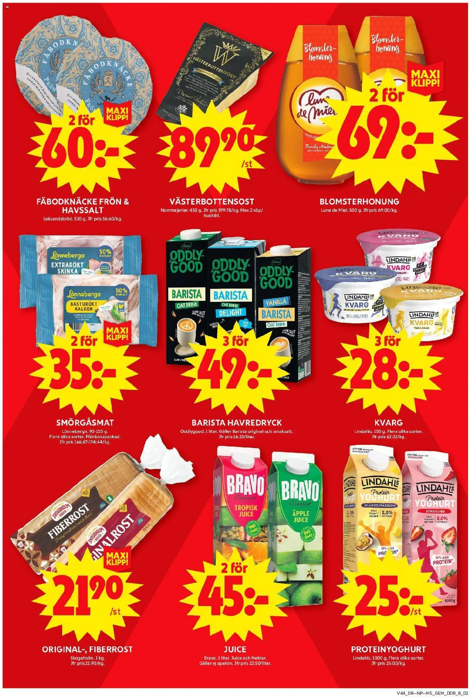ICA Maxi reklamblad aktuell från 27.10.2025 | Sida: 7 | Produkter: Yoghurt, Skinka, Äpple, Kvarg