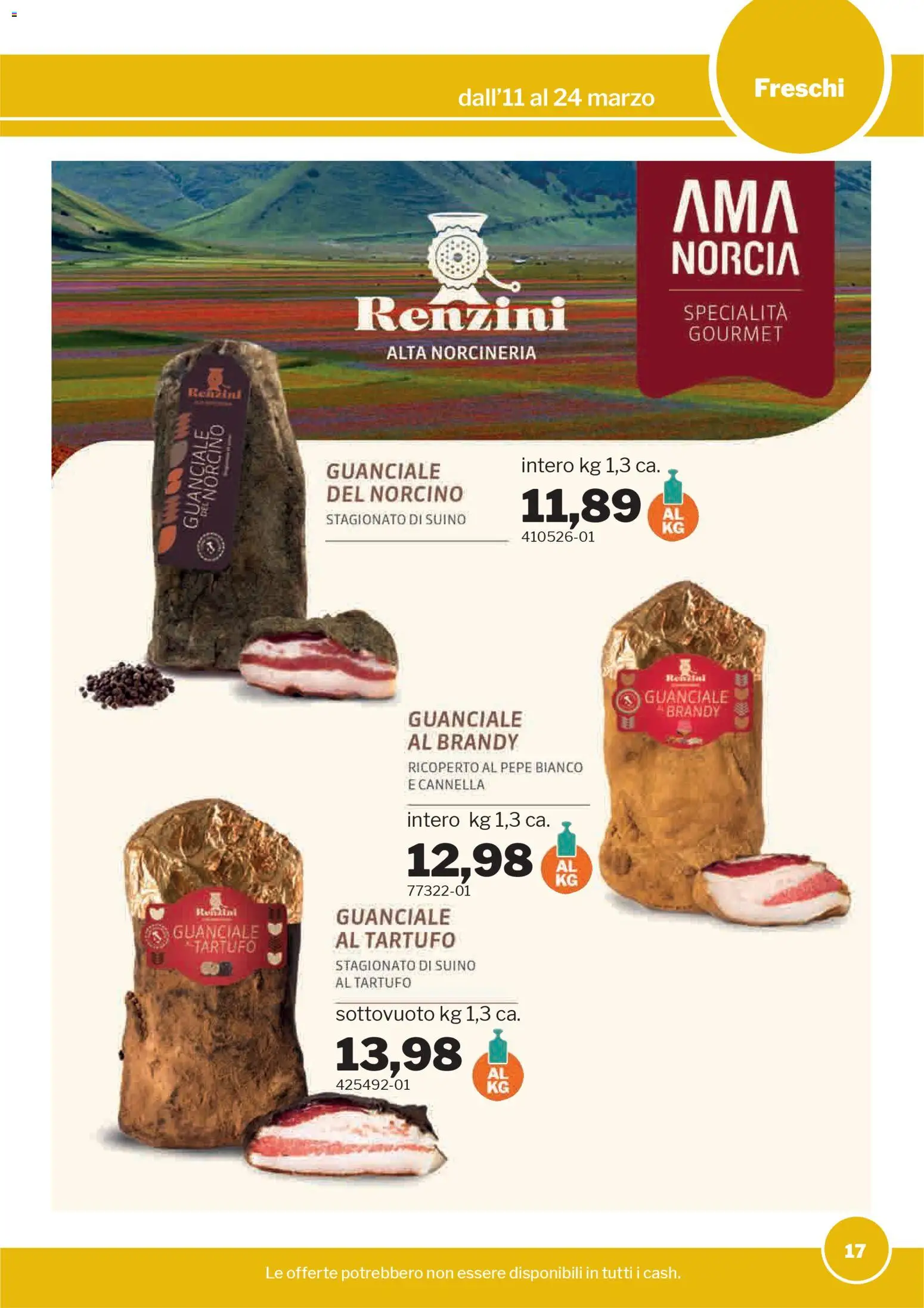 Volantino Sogegross del 11.03.2026 | Pagina: 17 | Prodotti: Tartufo, Suino, Brandy, Guanciale