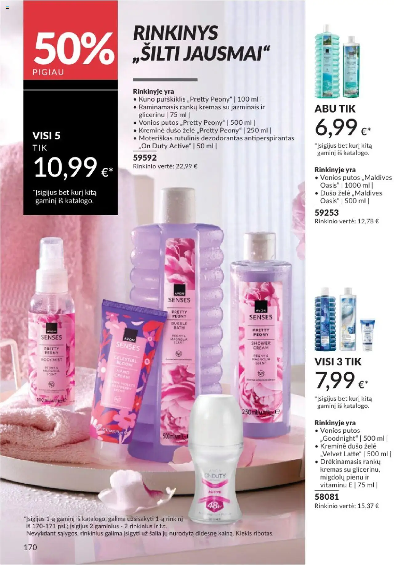 AVON - Leidinys│galioja nuo 01.08.2025 | Puslapis: 170 | Prekių: Dušo želė, Vonios putos, Dezodorantas, Antiperspirantas