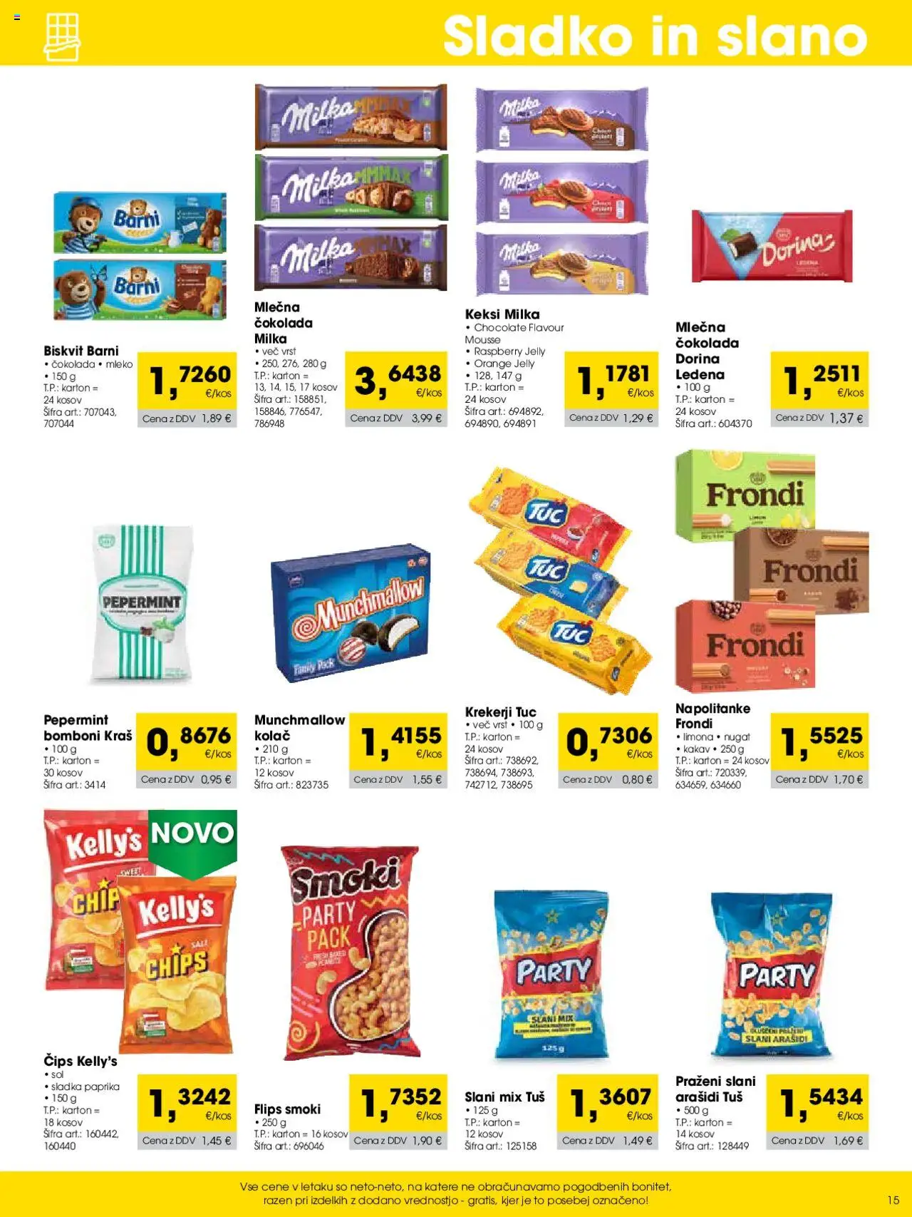 Tuš katalog cash & carry trgovec │ velja od 01.09.2025 | Stran: 15 | Izdelki: Paprika, Cokolada, Sol, Limona