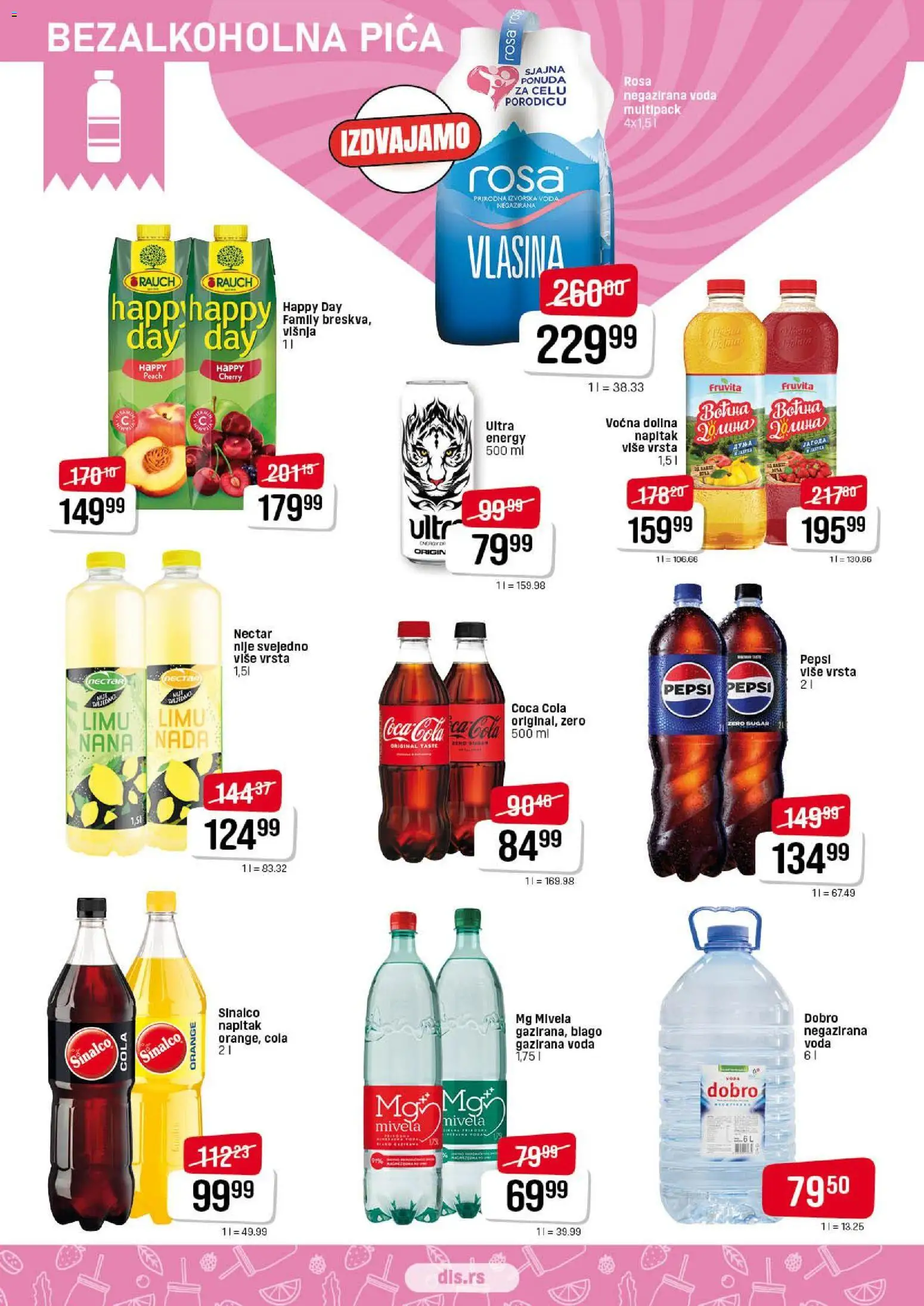 DIS katalog - važi od 23.10.2025 | Strana: 8 | Proizvode: Višnja, Negazirana voda, Fruvita, Voda