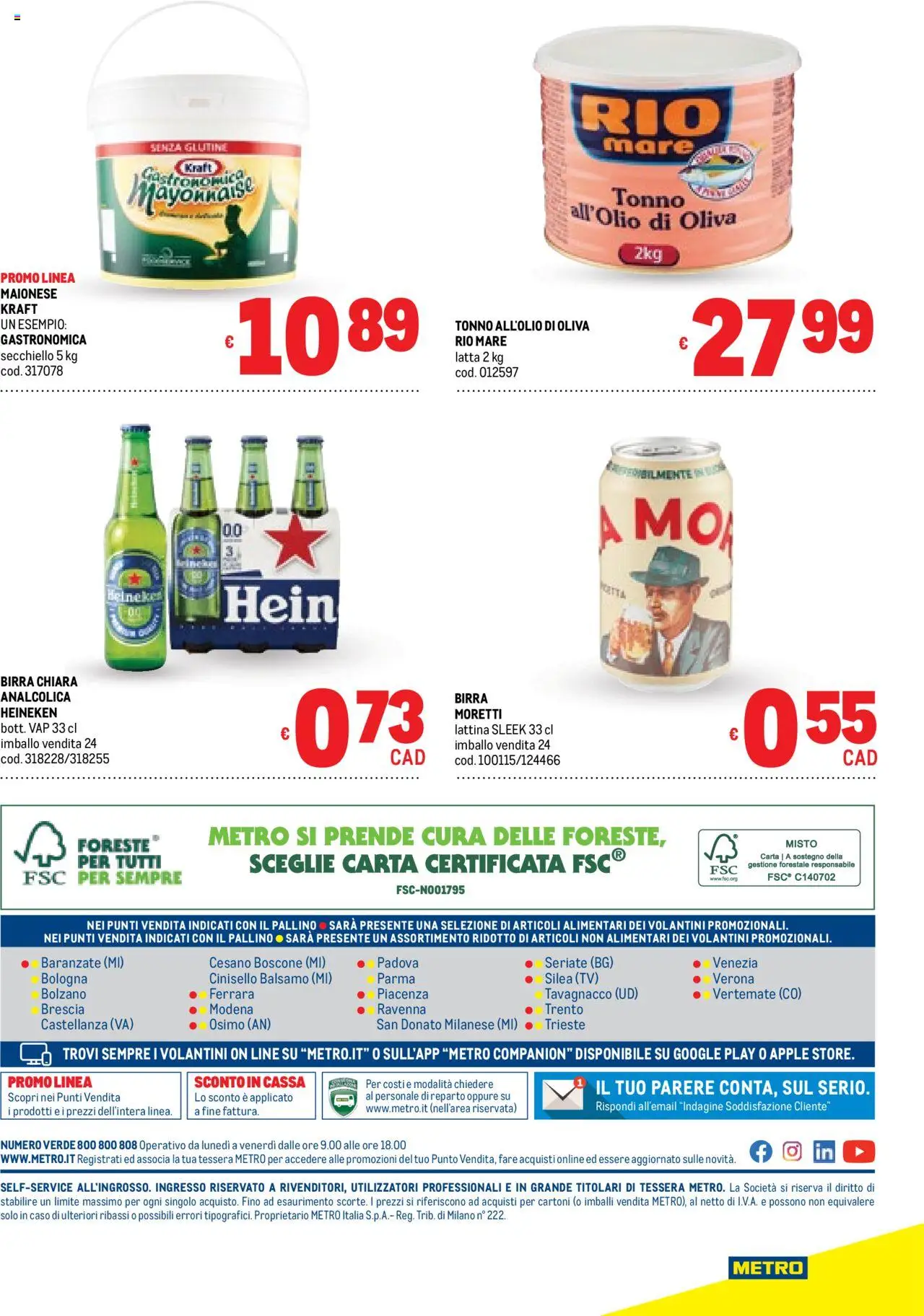 Volantino Metro del 11.09.2025 | Pagina: 40 | Prodotti: Birra, Birra Moretti, TV, Heineken