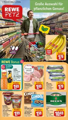 Rewe prospekt Wiehl	 - gültig ab dem 20.07.2025 | Seite: 1 | Produkte: Milch, Pils, Bananen, Granini