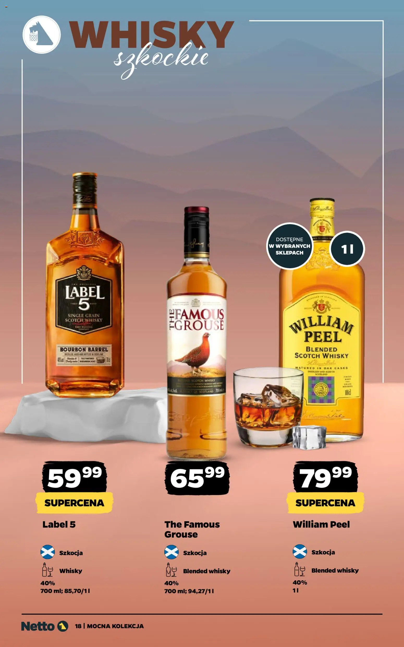 Netto gazetka - Alkohole mocne od 16.02.2026 | Strona: 18 | Produkty: Bourbon, Whisky