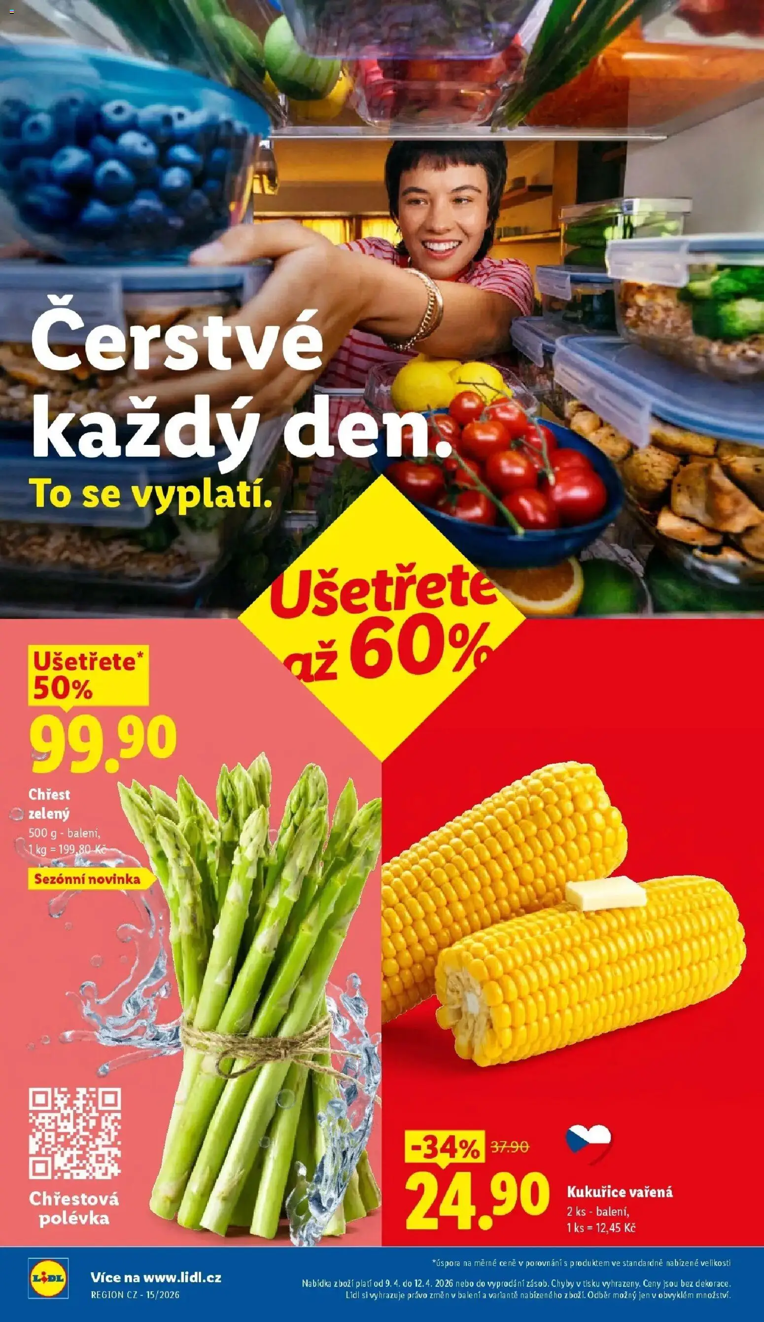 Lidl aktuální leták od 09.04.2026 | Strana: 8 | Produkty: Chřest