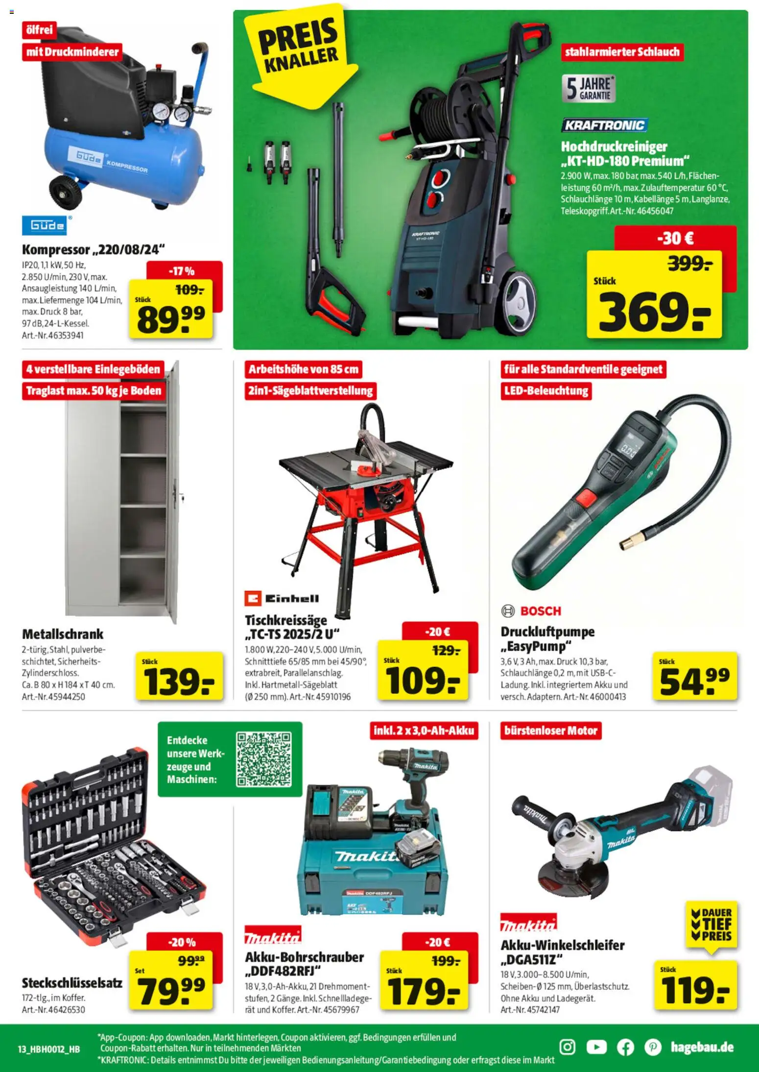 Hagebau Prospekt 	 – gültig ab 14.03.2026 | Seite: 17 | Produkte: Bosch, Hochdruckreiniger