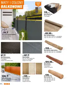Pogląd oferty "OBI gazetka - Ogród" - ważna od 11.03.2026 | Strona: 272 | Produkty: Osłona balkonowa, Siatka