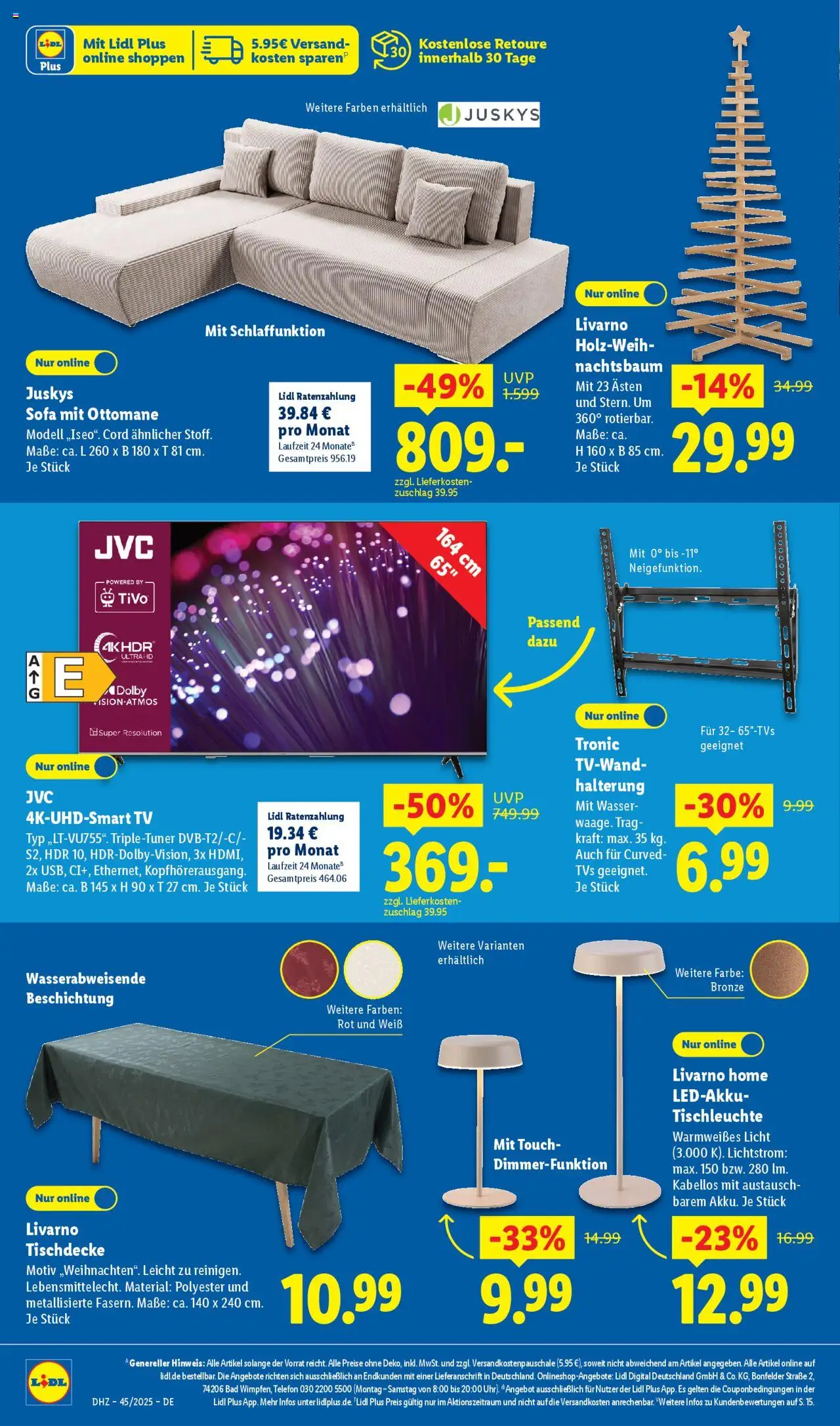 Lidl - Prospekt – gültig ab 03.11.2025 | Seite: 4 | Produkte: Bad, Wasser, Telefon, TV