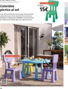 Vista previa Catálogo IKEA Muebles de exterior válido desde el 10.12.2025 | Página: 18 | Productos: Mesa, Silla, Mesa para niños