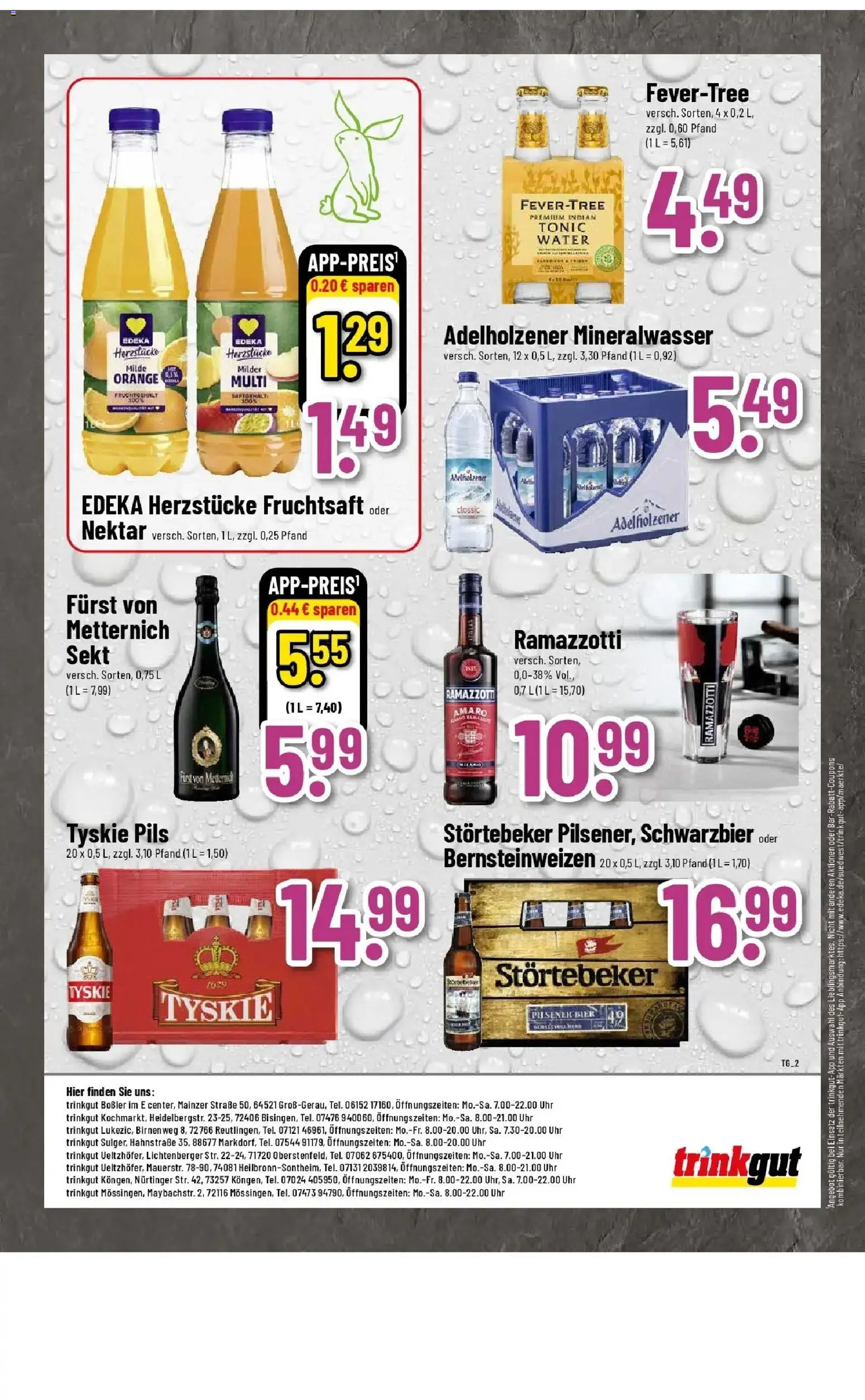 E center Prospekt Reutlingen	 – gültig ab 23.03.2026 | Seite: 61 | Produkte: Sekt, Adelholzener, Mineralwasser, Ramazzotti