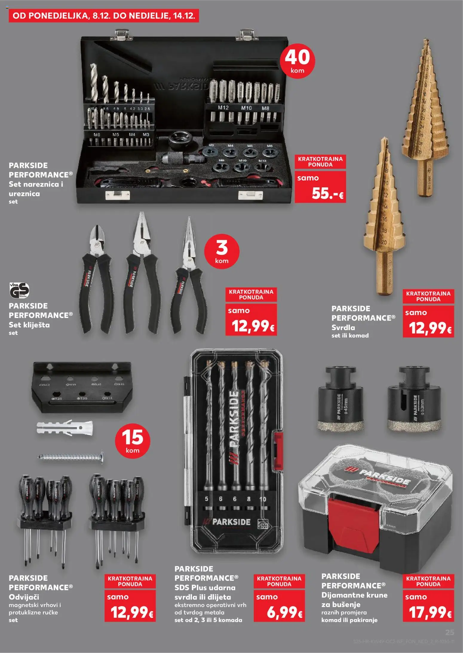 Kaufland katalog | vrijedi od 03.12.2025 | Stranica: 25 | Proizvodi: Kliješta, Parkside