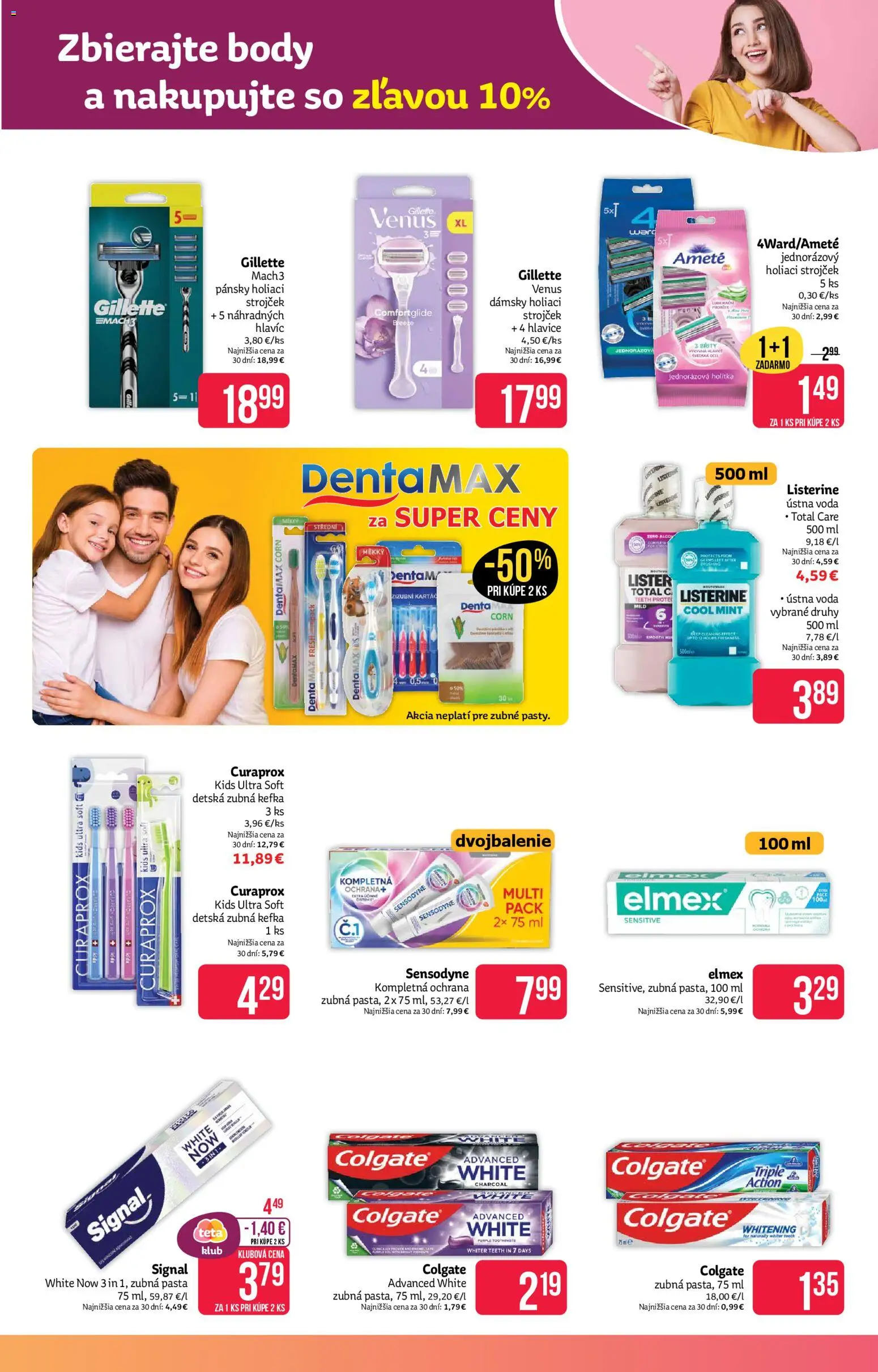 Nové Teta drogerie akcie – leták je platný od 27.04.2026 | Strana: 9 | Produkty: Zubná kefka, Strojček, Holiaci strojček