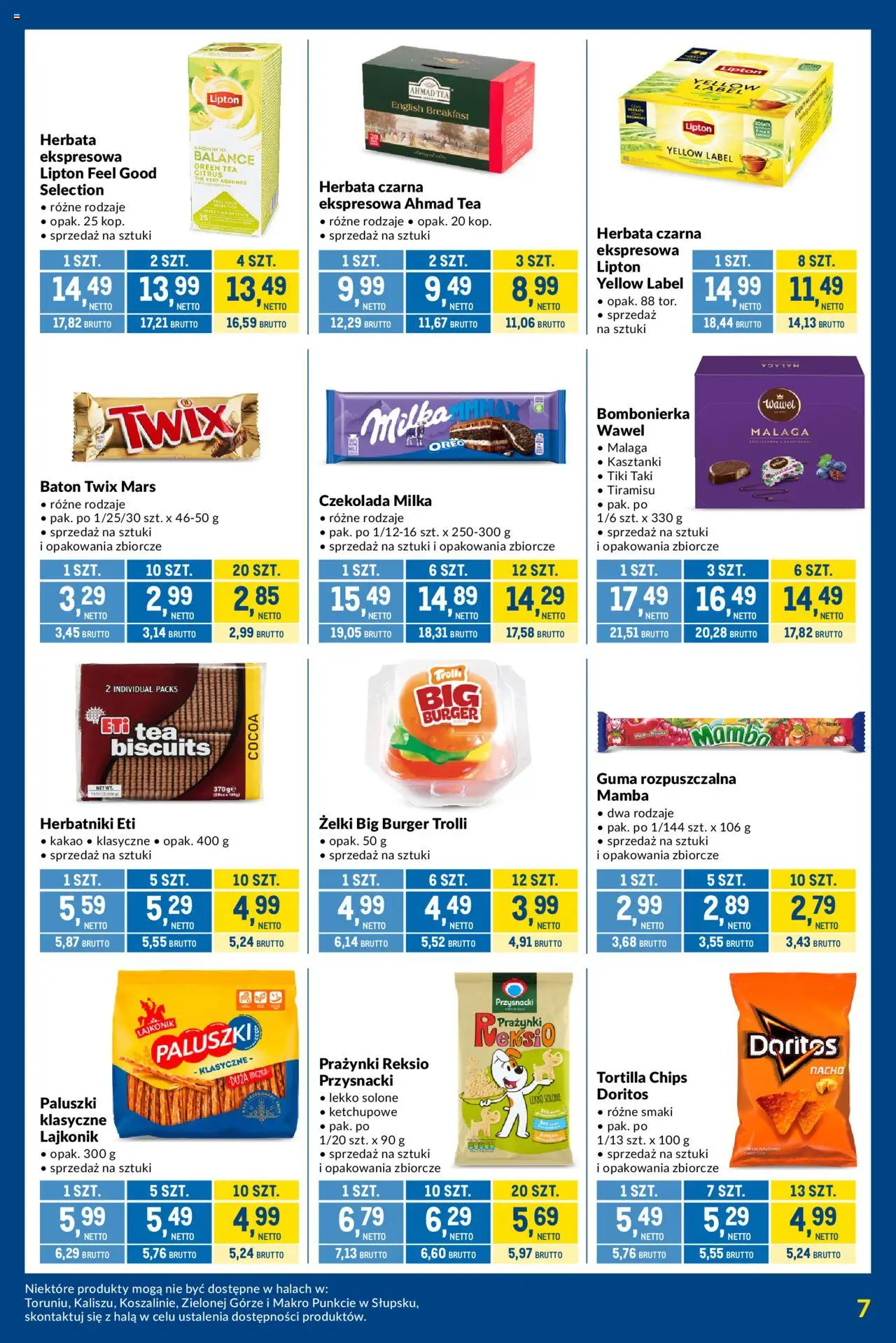 Makro Gazetka - Kupujesz więcej płacisz mniej od 13.05.2025 | Strona: 7 | Produkty: Tortilla, Doritos, Herbatniki, Czekolada