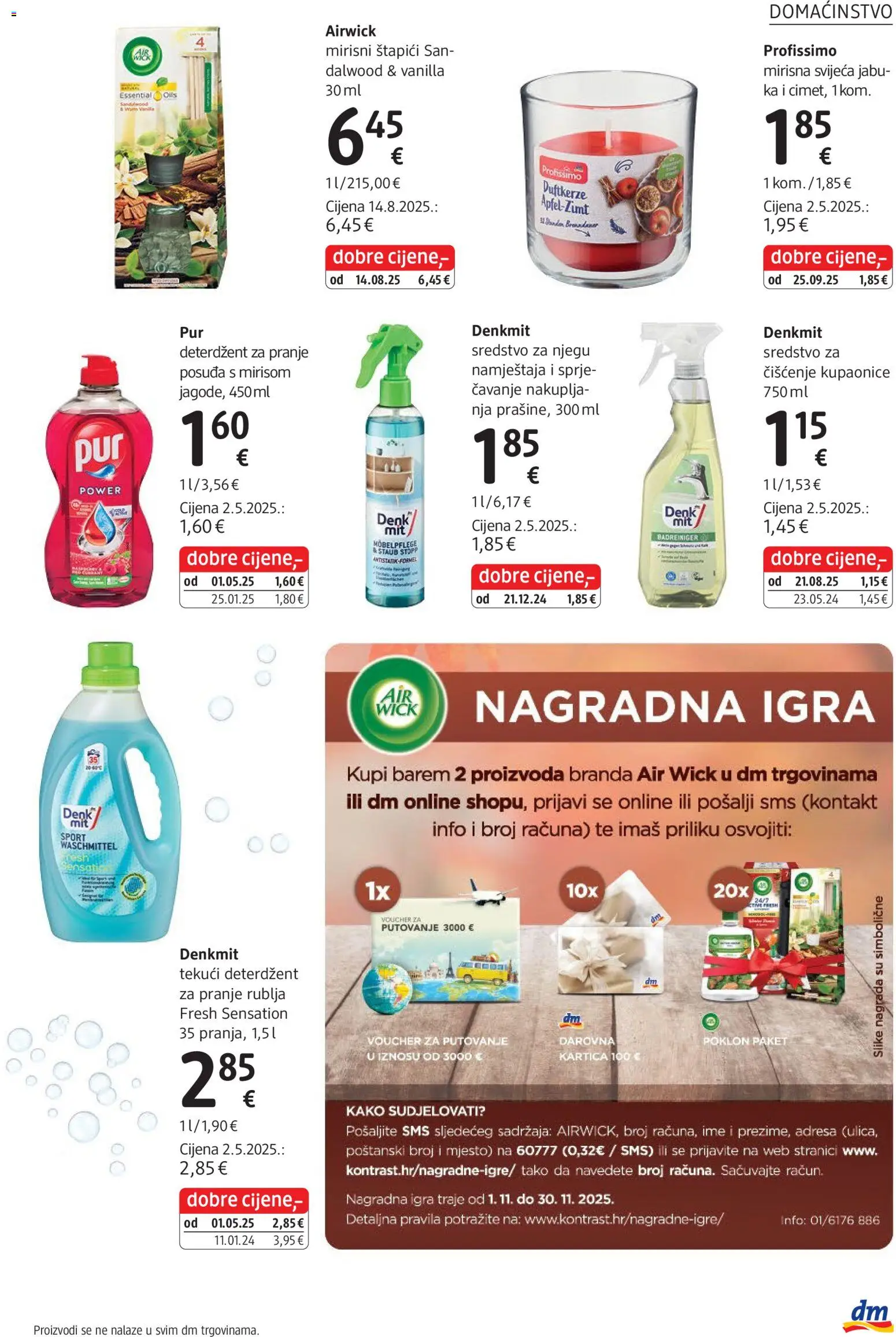 DM katalog | vrijedi od 03.11.2025 | Stranica: 27 | Proizvodi: Deterdžent za pranje rublja, Tekući deterdžent, Štapići, Igra