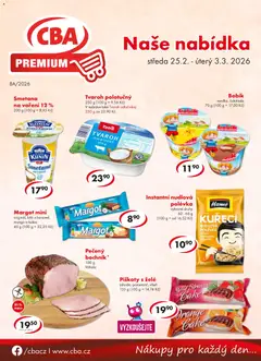 Náhled letáku CBA leták - Premium od 25.02.2026