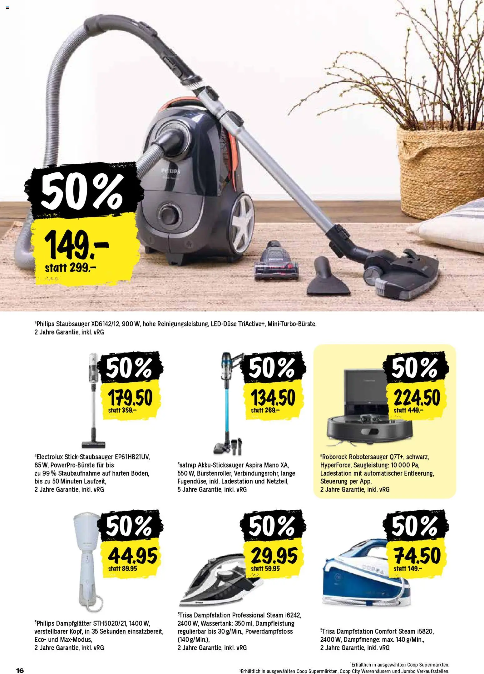 Coop aktionen – gültig ab 19.03.2026 | Seite: 16 | Produkte: Staubsauger, Philips