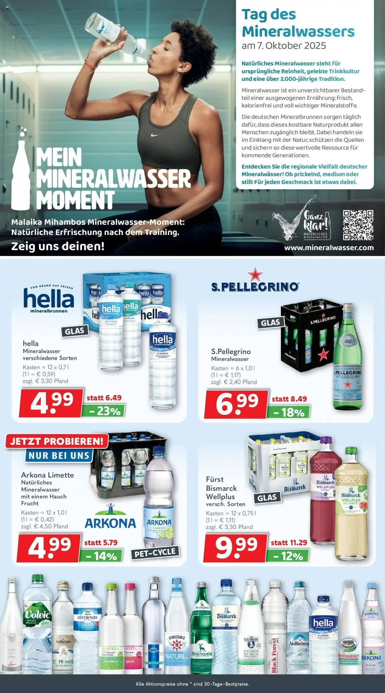 Getränkeland - Getränkeland: Getränkeangebote – gültig ab 28.09.2025 | Seite: 6 | Produkte: Mineralwasser, Hella, Limette, Volvic
