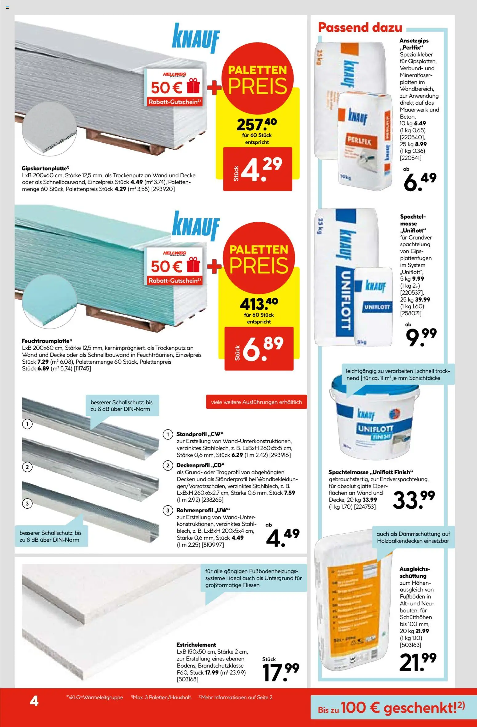 Hellweg Prospekt – gültig ab 27.10.2025 | Seite: 4 | Produkte: Decke, Finish