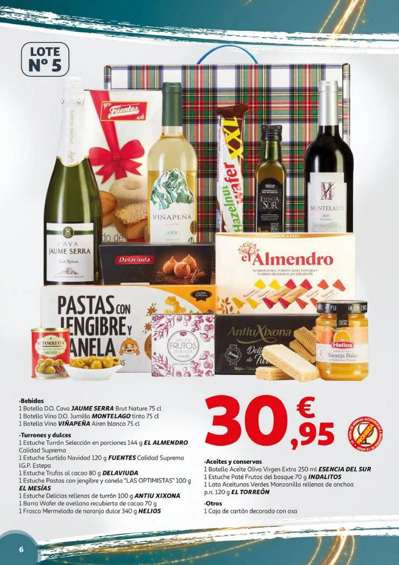 Alcampo - Nacional │ válido desde el 06.11.2025 | Página: 6 | Productos: Aceite, Paté, Anchoa, Caja