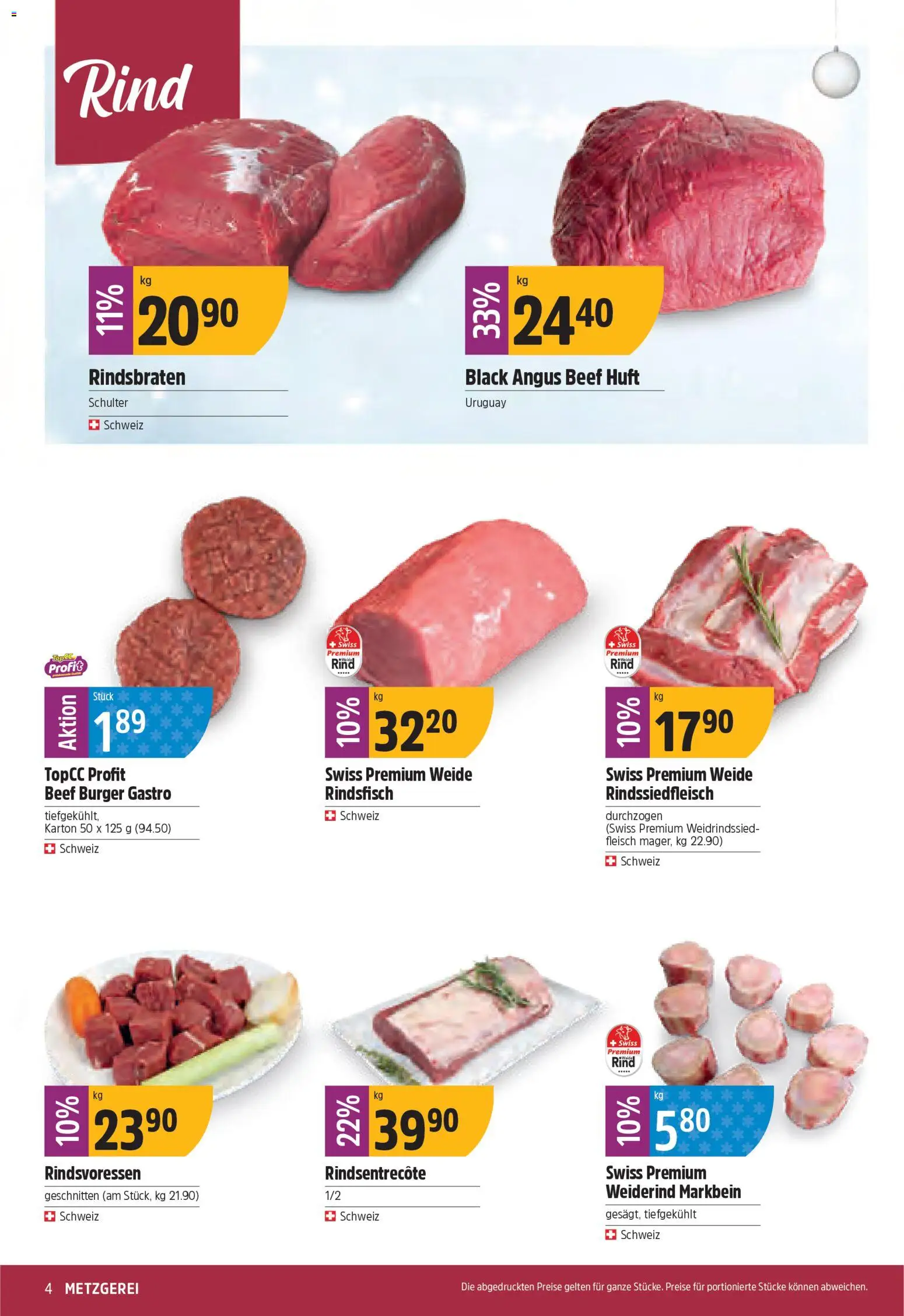 TopCC Aktionen – gültig ab 08.12.2025 | Seite: 4 | Produkte: Burger