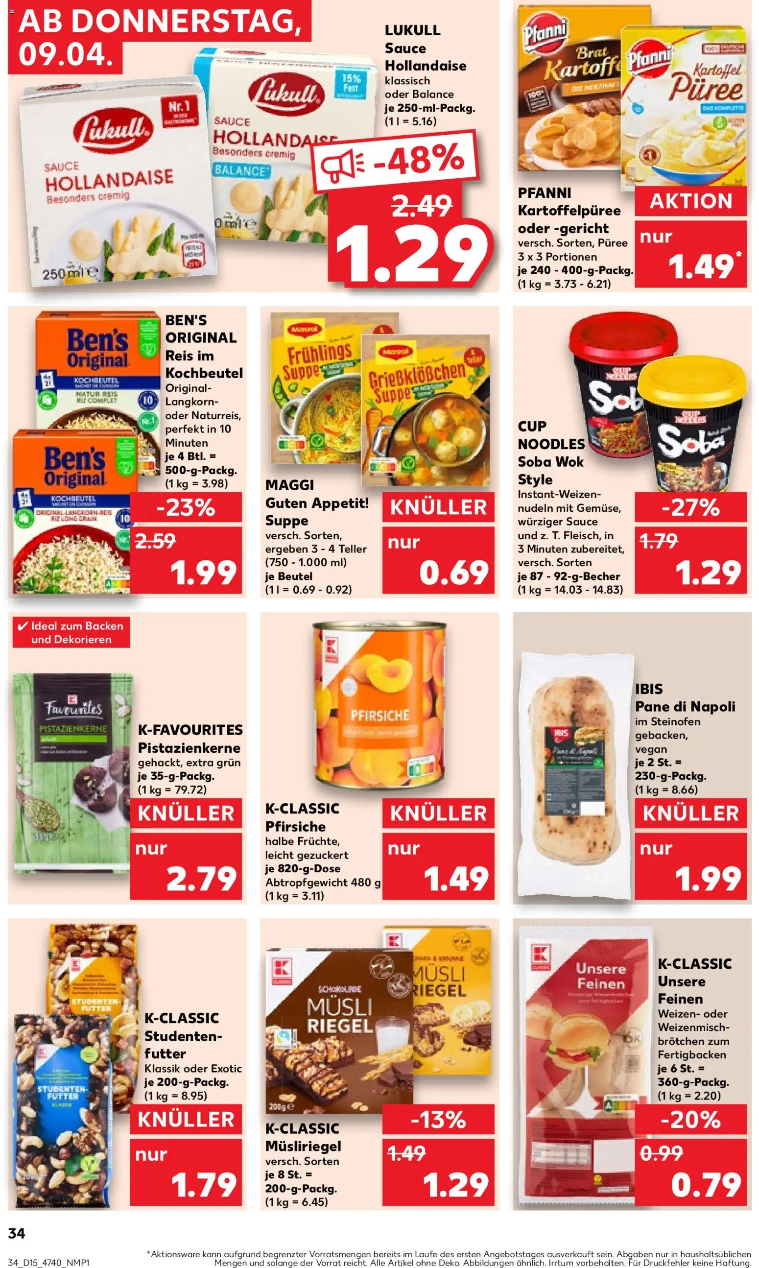 Kaufland Prospekt Hannover	 – gültig ab 09.04.2026 | Seite: 34 | Produkte: Musli, Maggi, Nudeln, Wok