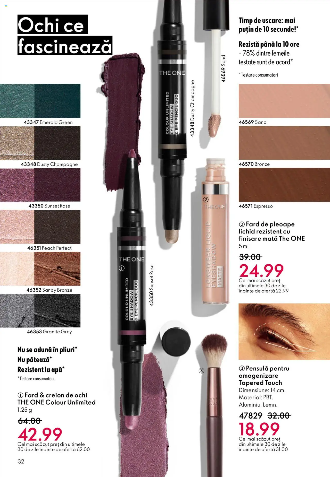 Noul catalog Oriflame – valabil de la 01.10.2025 | Pagină: 32 | Produse: Fard de pleoape, Creion de ochi