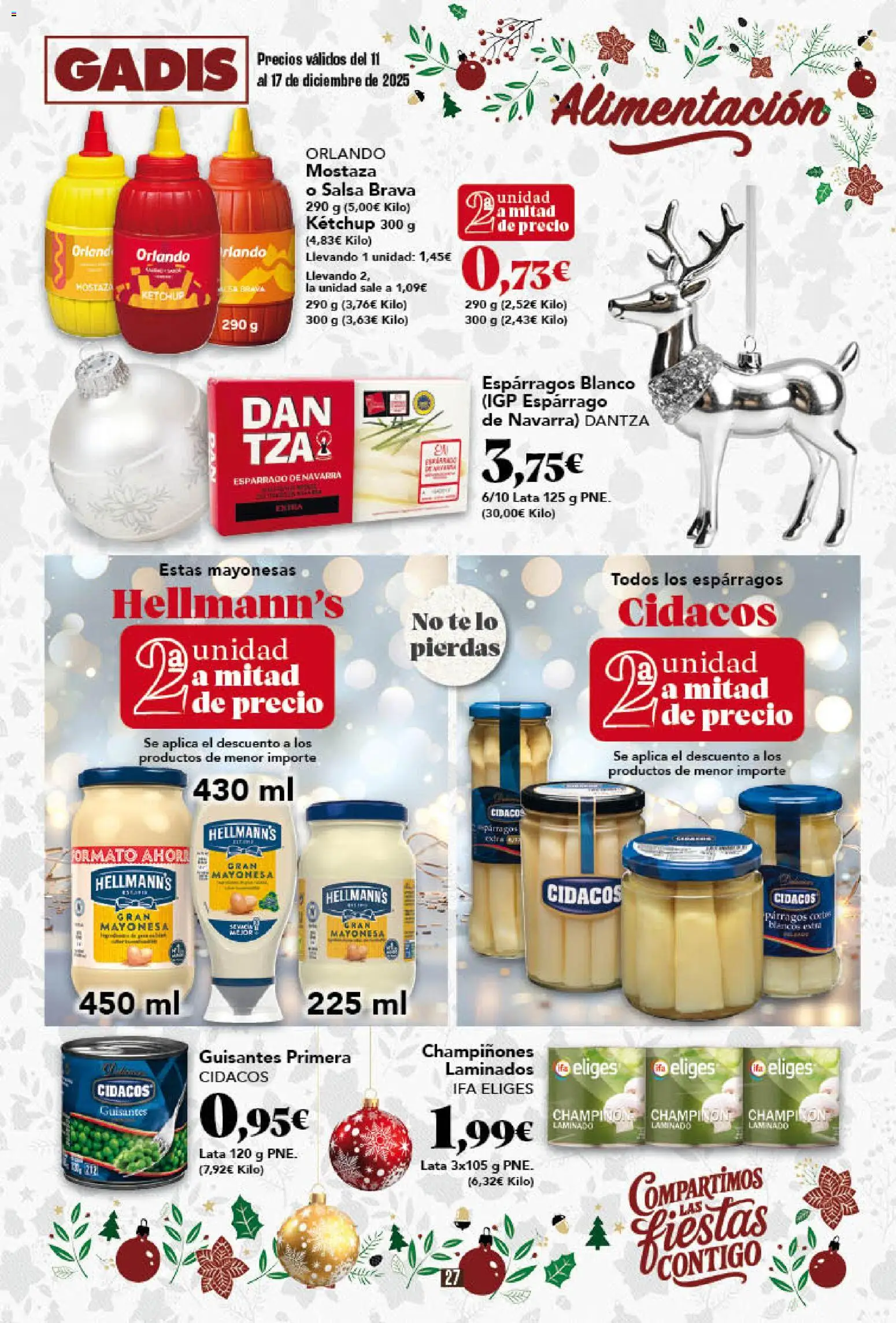 Gadis - folleto │ válido desde el 11.12.2025 | Página: 27 | Productos: Salsa brava, Νερό καρύδας, Té, Οθόνη προβολής