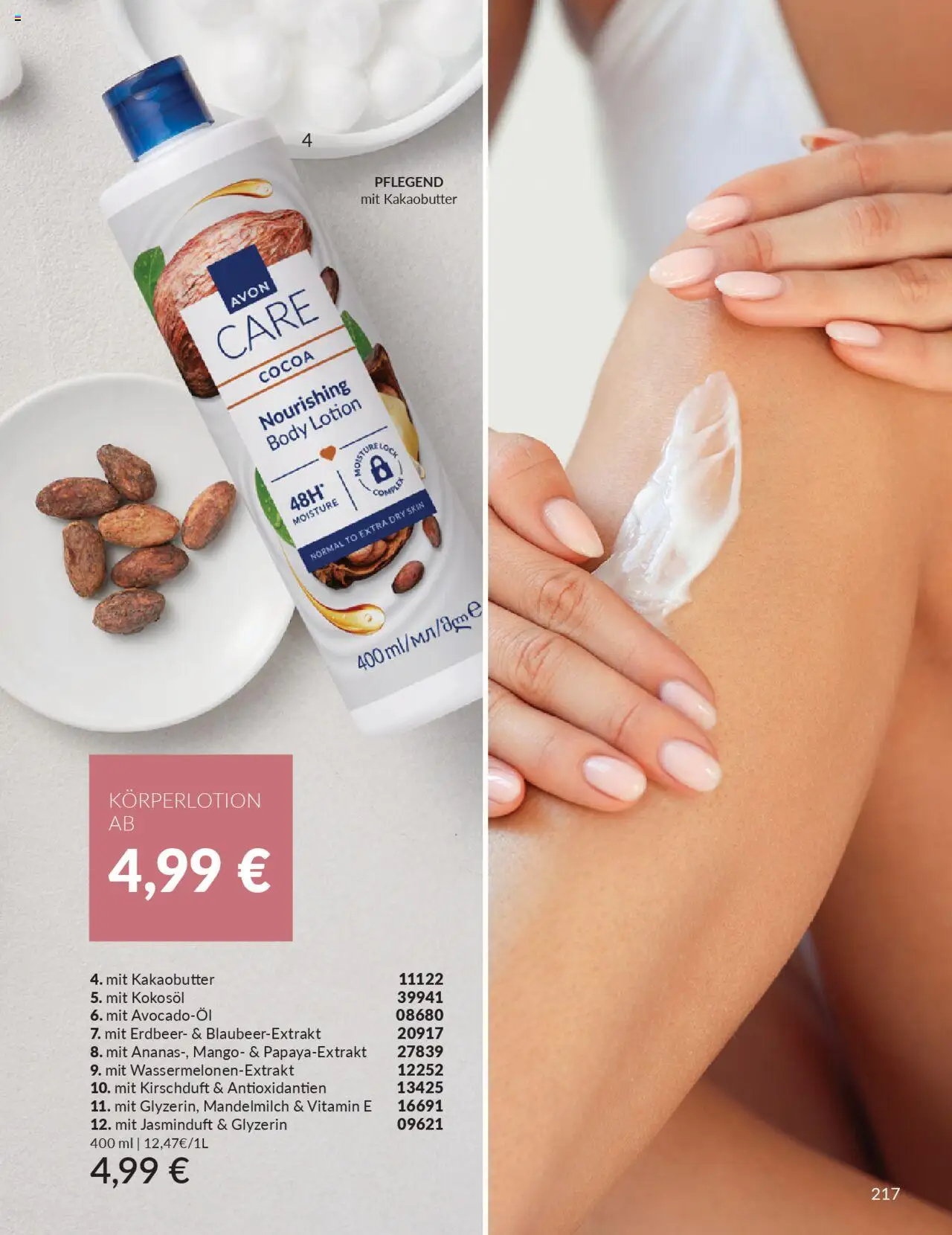 AVON Katalog Oktober 2025 – gültig ab 01.10.2025 | Seite: 219 | Produkte: Body Lotion, Körperlotion, Mango
