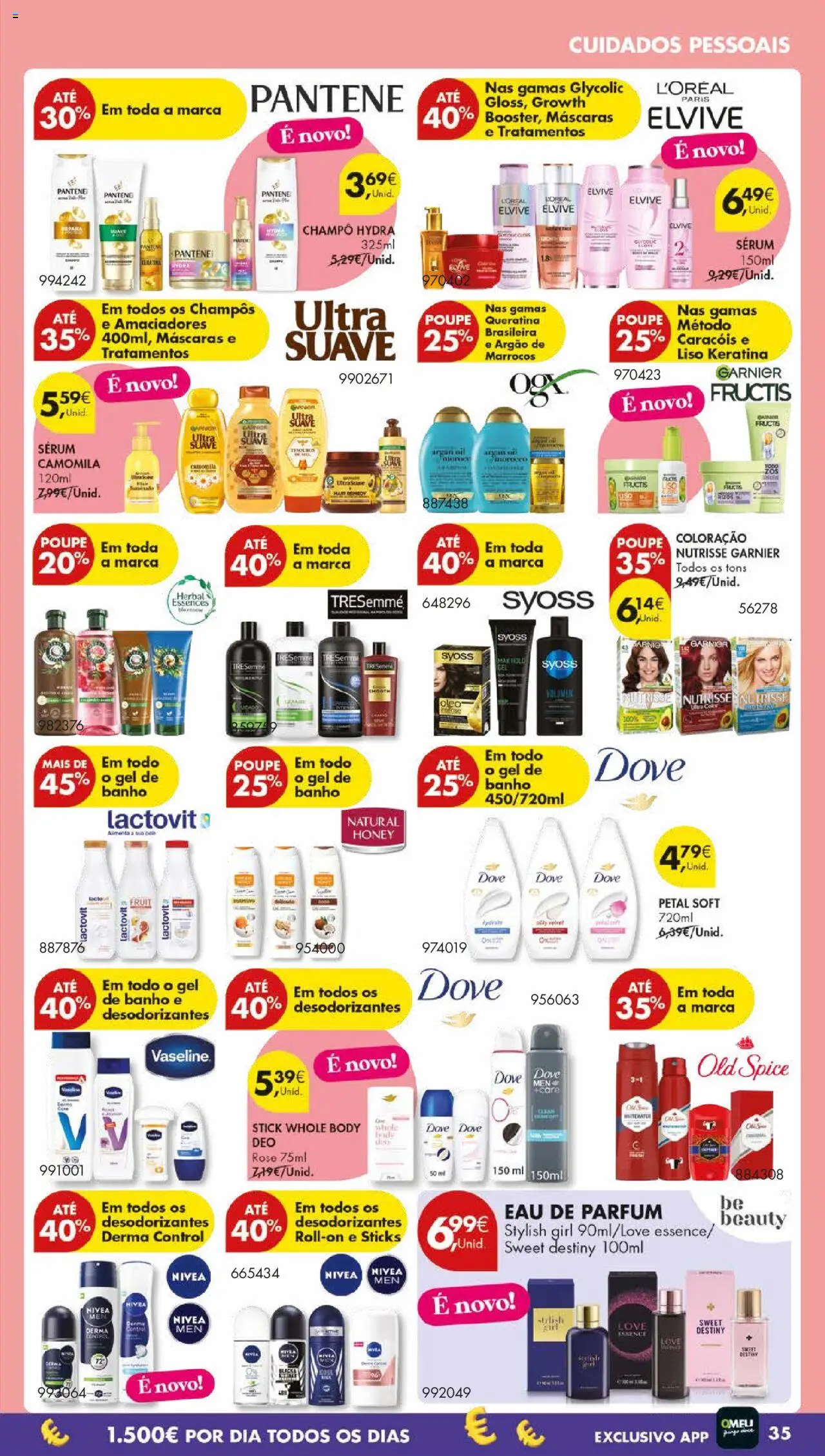 Pingo Doce folheto │ válido de 21.10.2025 | Página: 45 | Produtos: Shampoo, Gel de banho, Banho, Óleo