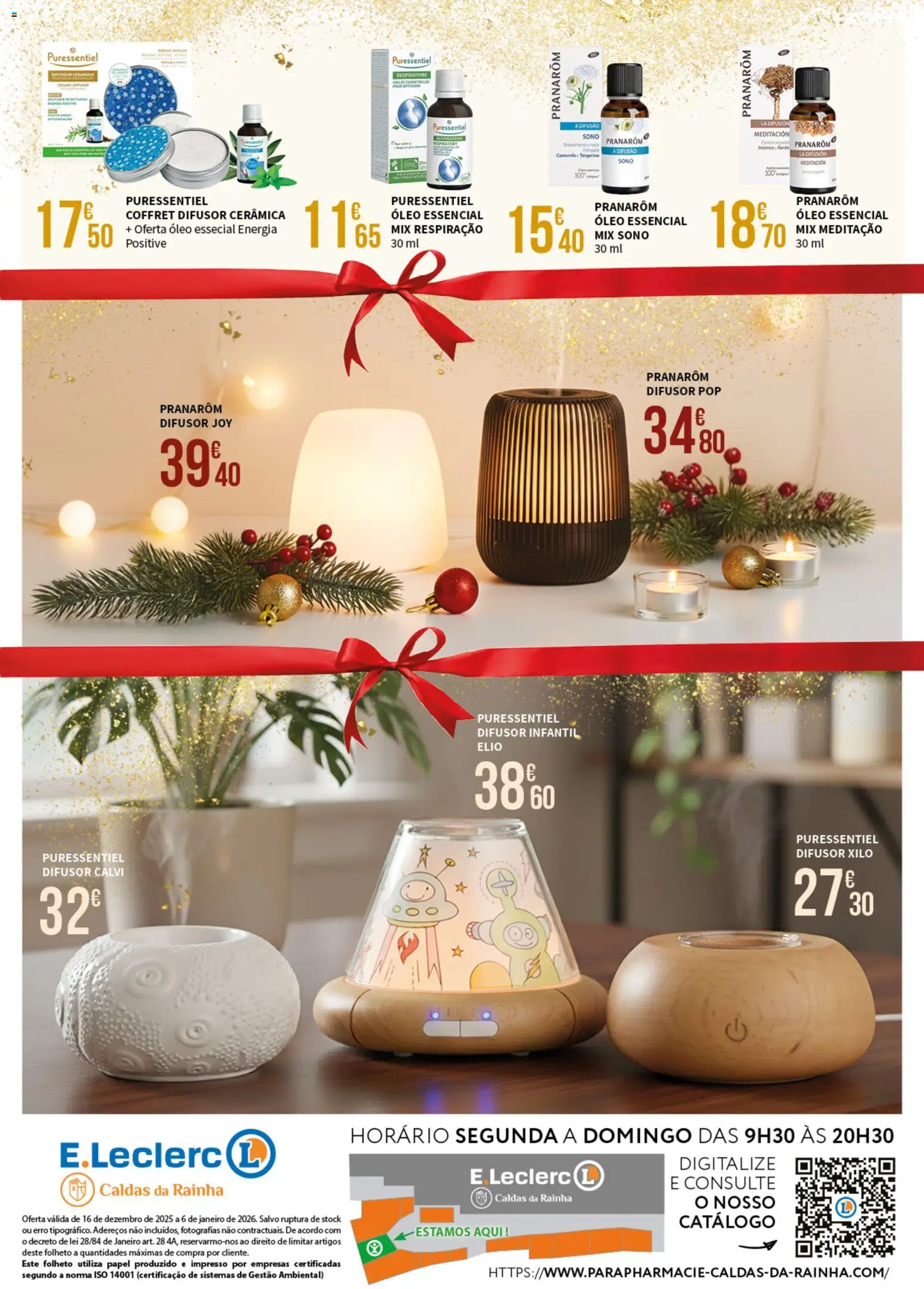 E.Leclerc - Folheto Parapharmacie Caldas da Rainha │ válido de 16.12.2025 | Página: 24 | Produtos: Óleo, Difusor