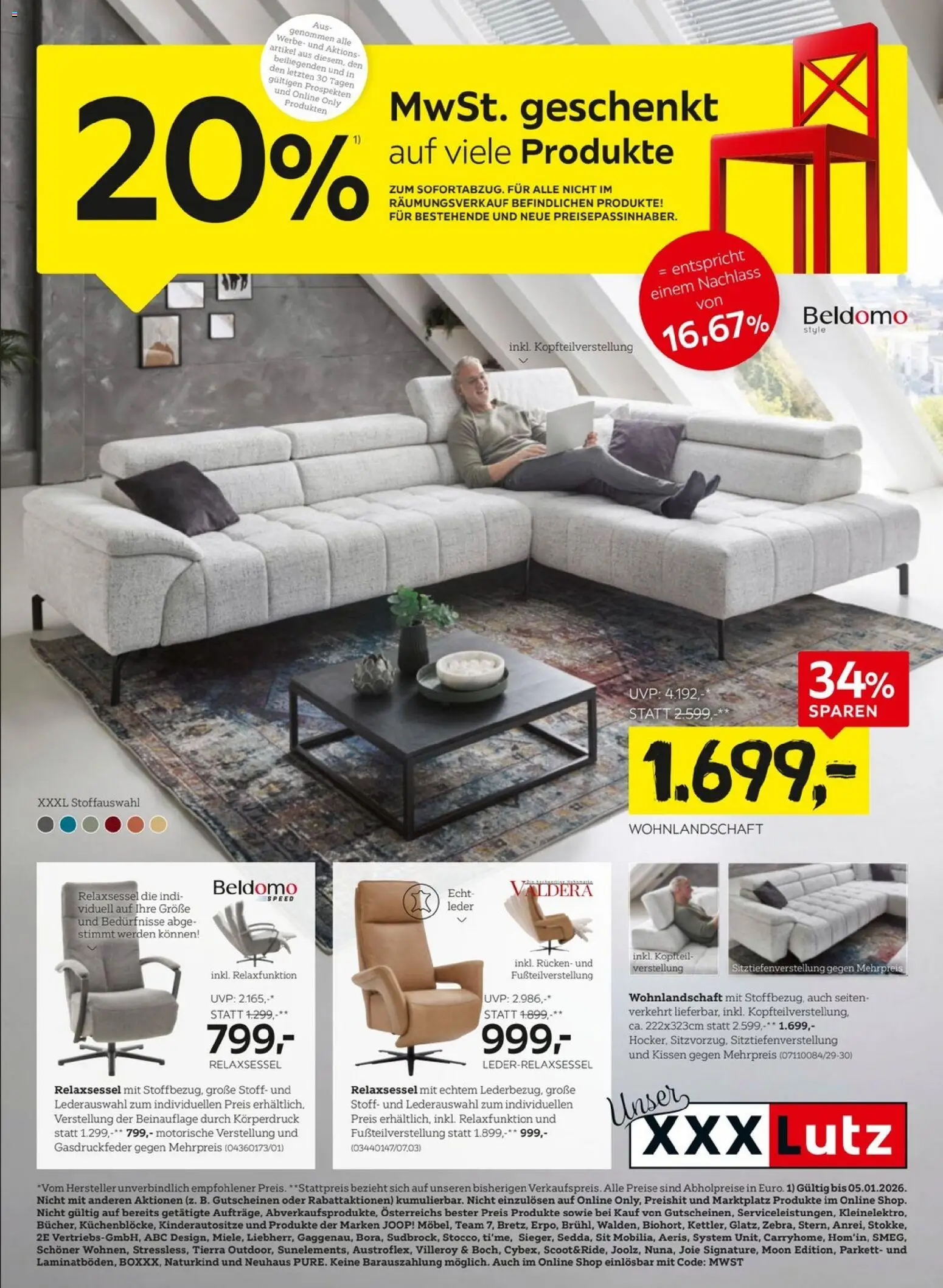 XXXLutz Sitzgarniture gültig ab 29.12.2025 | Seite: 1 | Produkte: Kissen