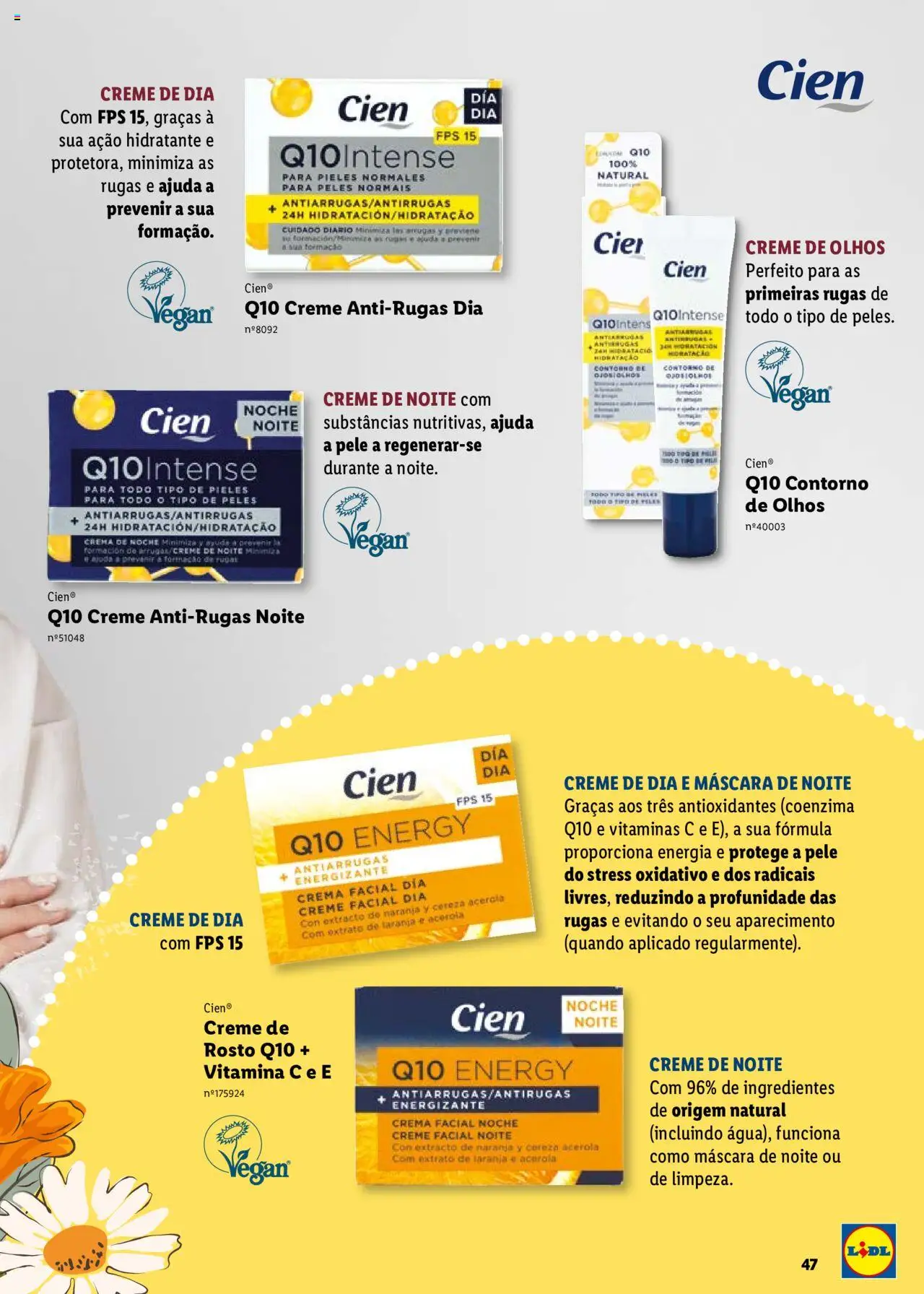 Lidl Cien - Beleza Inteligente │ válido de 26.02.2024 | Página: 47 | Produtos: Vitamina c, Creme