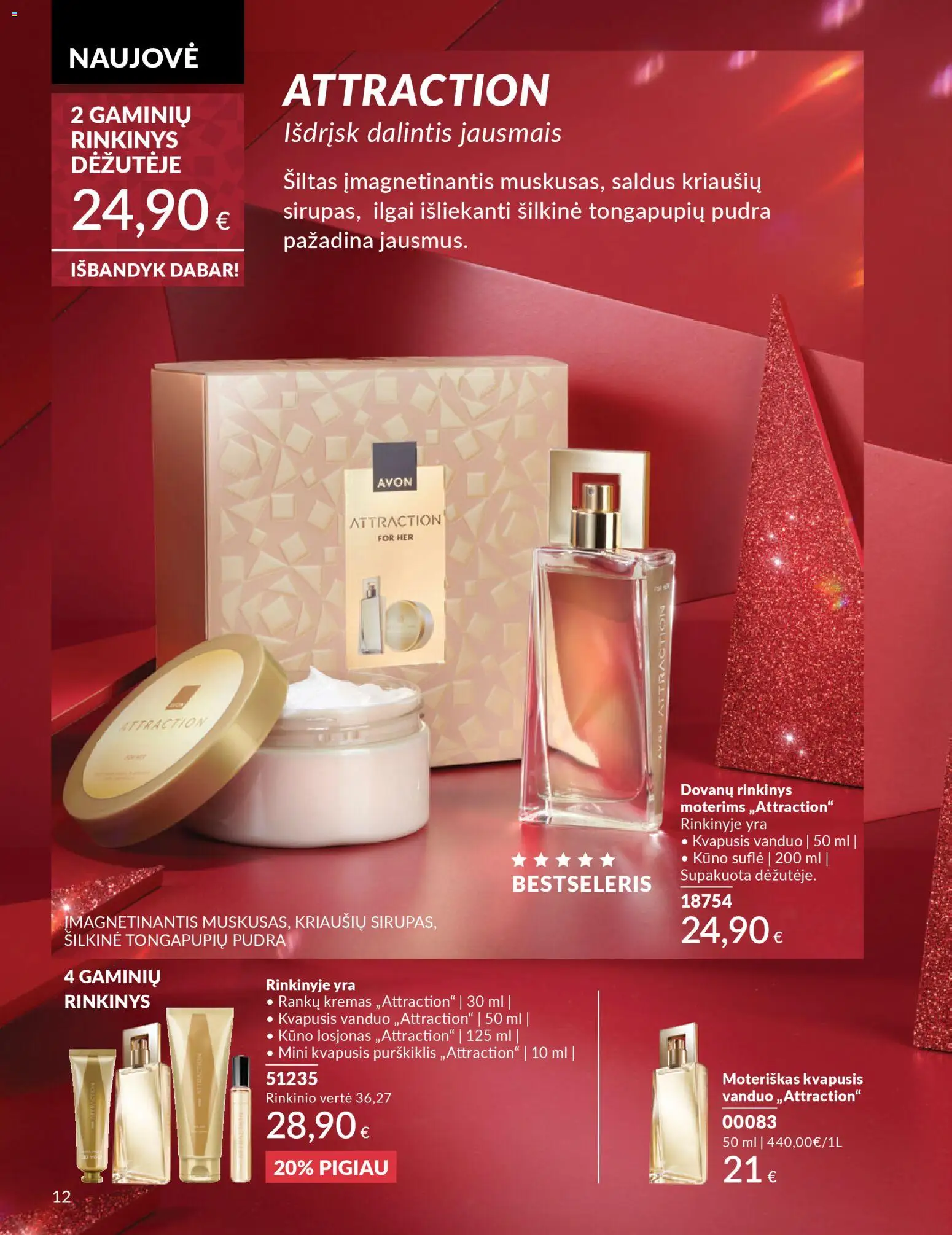 AVON akcijos nuo 01.11.2025 | Puslapis: 12 | Prekių: Kvapusis vanduo, Pudra, Kremas