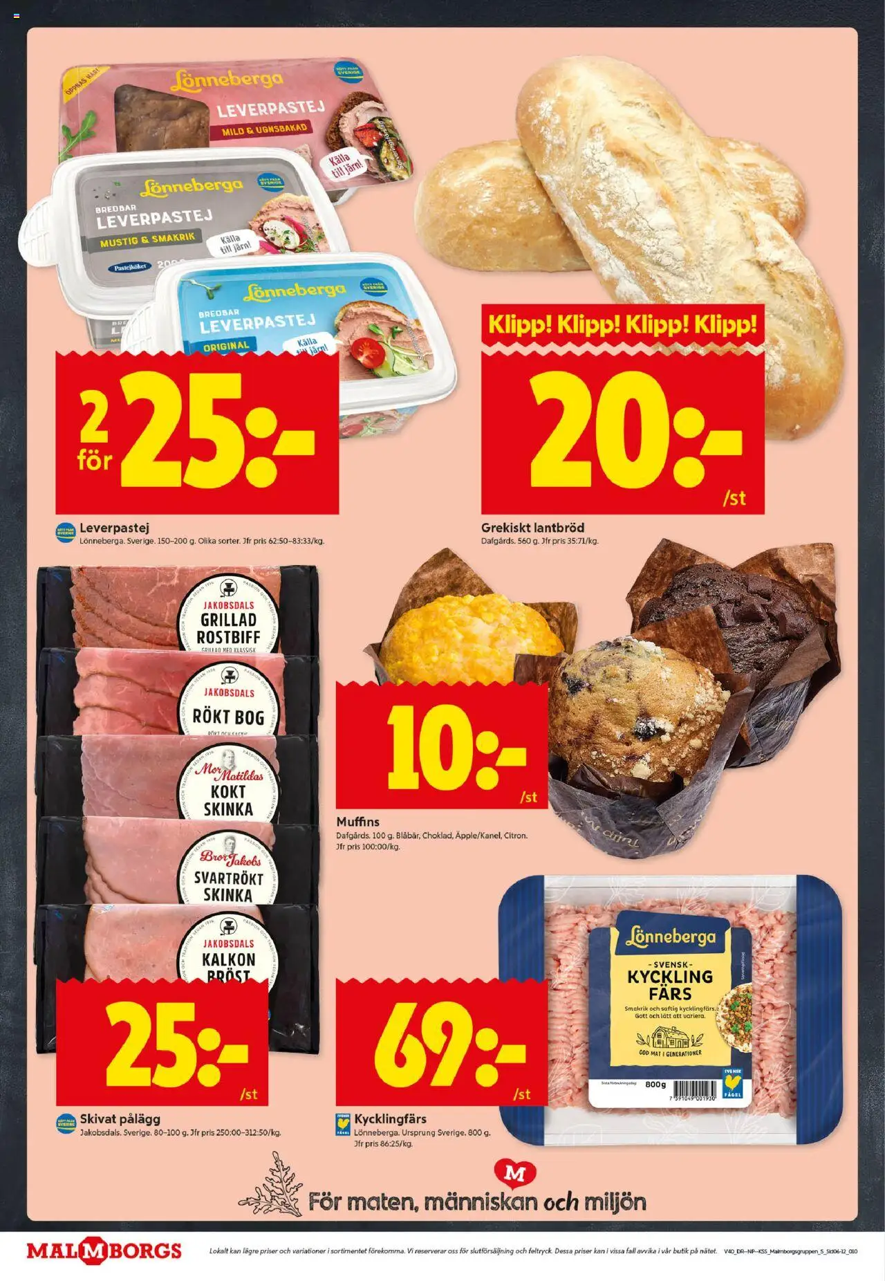 ICA Kvantum reklamblad aktuell från 29.09.2025 | Sida: 10 | Produkter: Järn, Leverpastej, Lantbröd, Kalkon