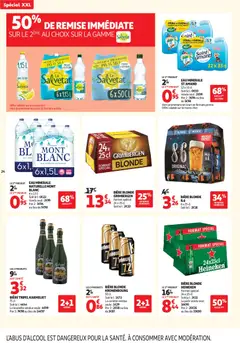 Auchan - Prévisualisation de Auchan - C'est parti pour les 25 JOURS AUCHAN valide à partir de 28.10.2025 | Page: 24 | Produits: Eau minérale, Bière blonde, Bière, Heineken