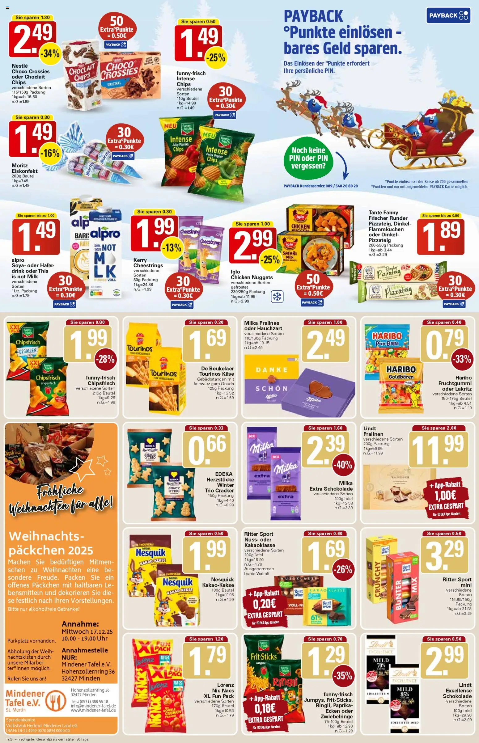 WEZ Prospekt – gültig ab 01.12.2025 | Seite: 10 | Produkte: Haribo, Funny frisch, Milka, Uhr